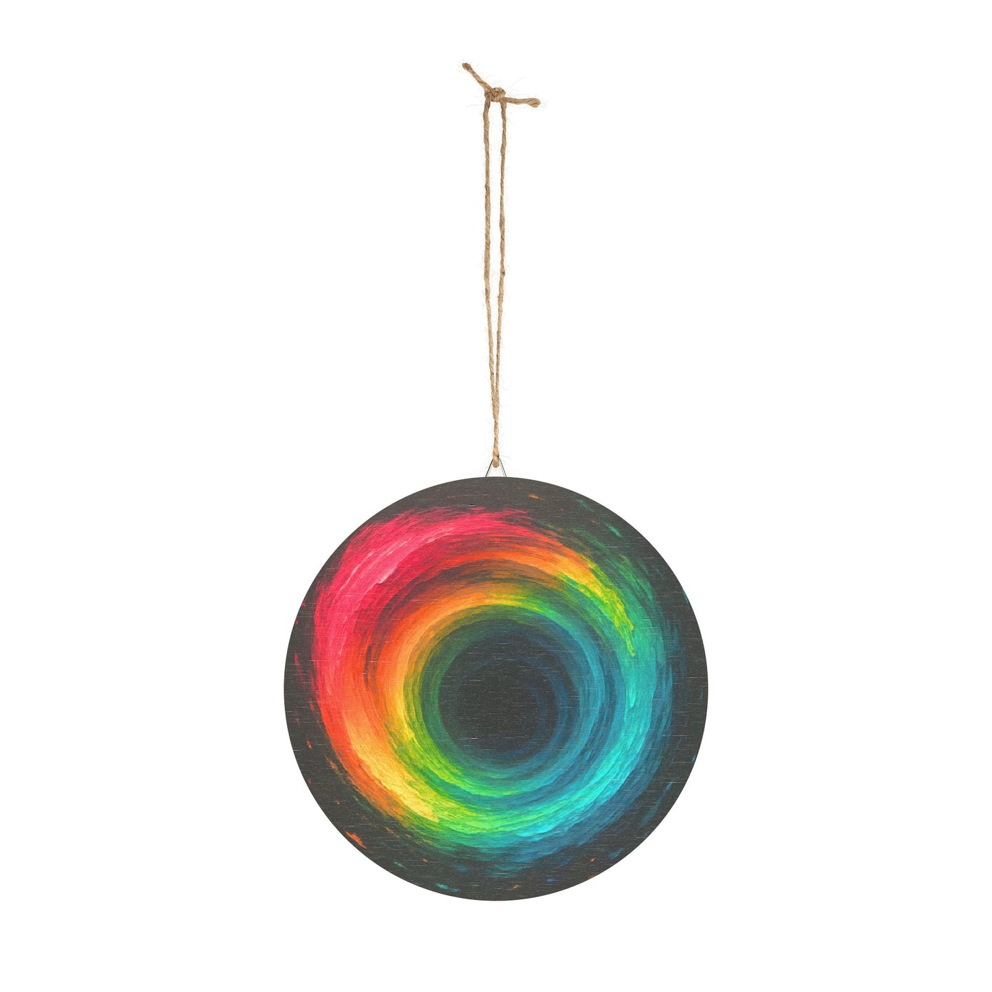 Colorful Cyclone Wood Wall Art