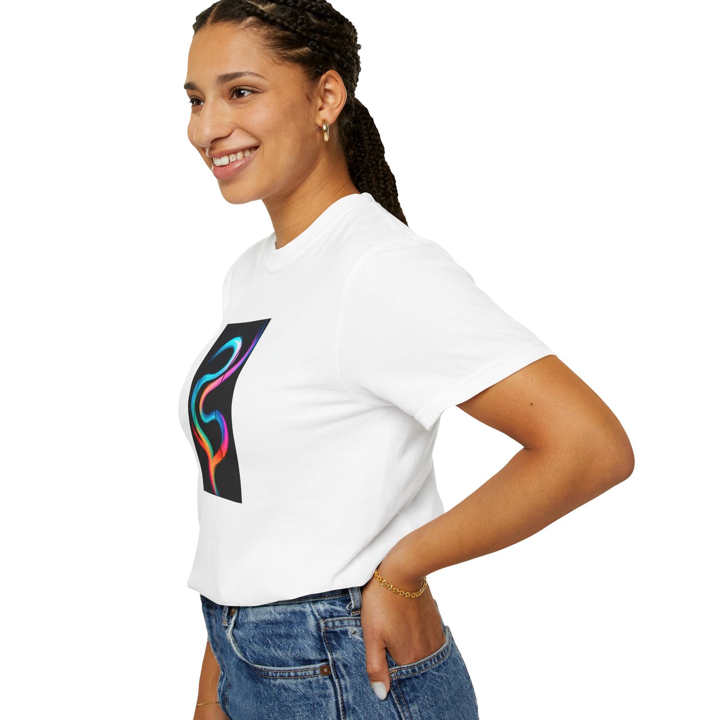 Vibrant Wave Unisex T-Shirt - Weave Design