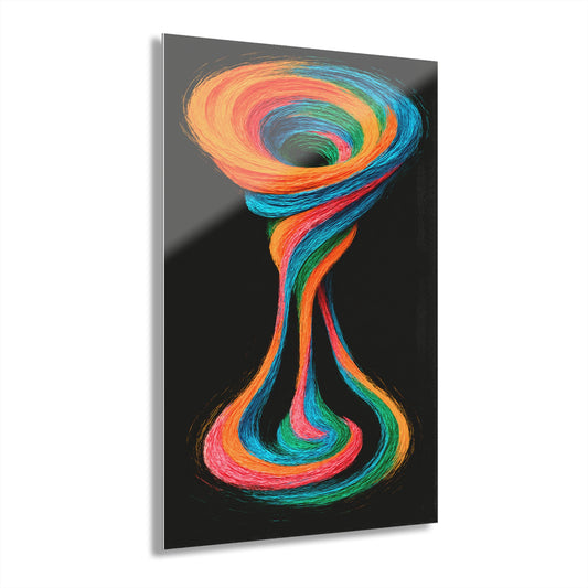 Modern Home Decor Acrylic Wall Art Print - Cyclone Design