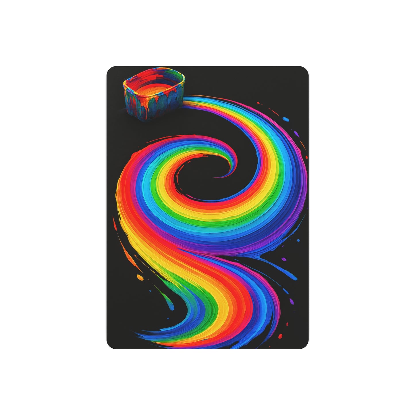 Vibrant Rainbow Metal Art for Home Decor - Melt Design