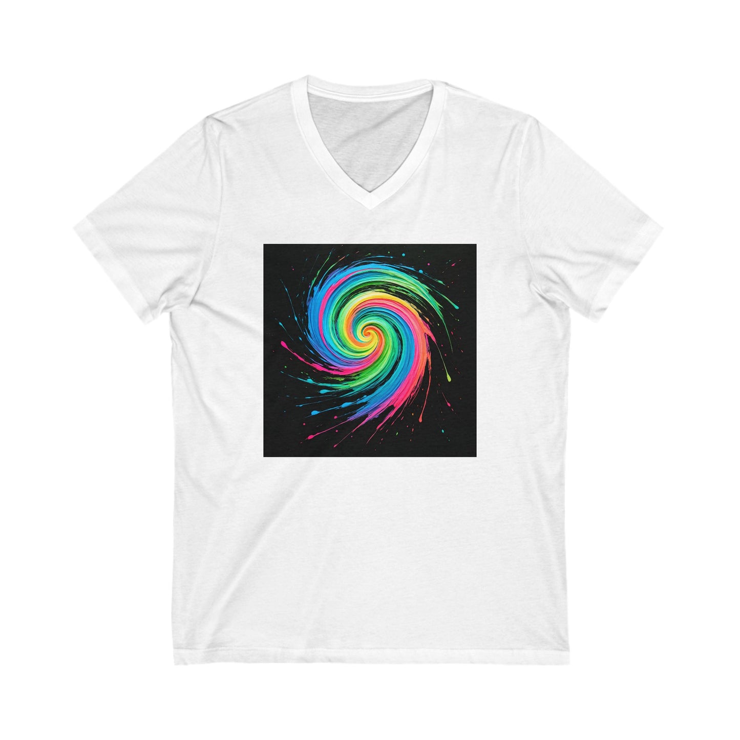 Colorful Galaxy V-Neck Tee - Melt Design