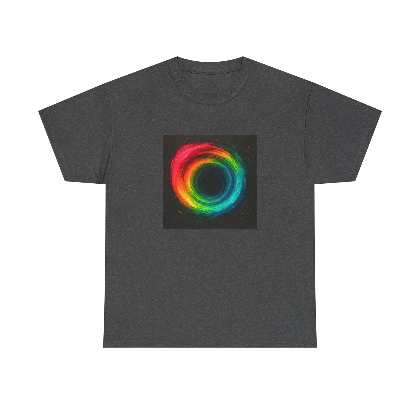 Colorful Swirl Unisex Heavy Cotton Tee- Cyclone Design