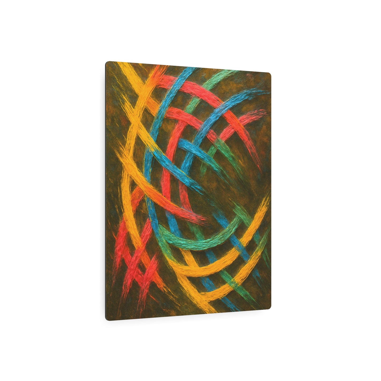 Vibrant Metal Weave Art Print