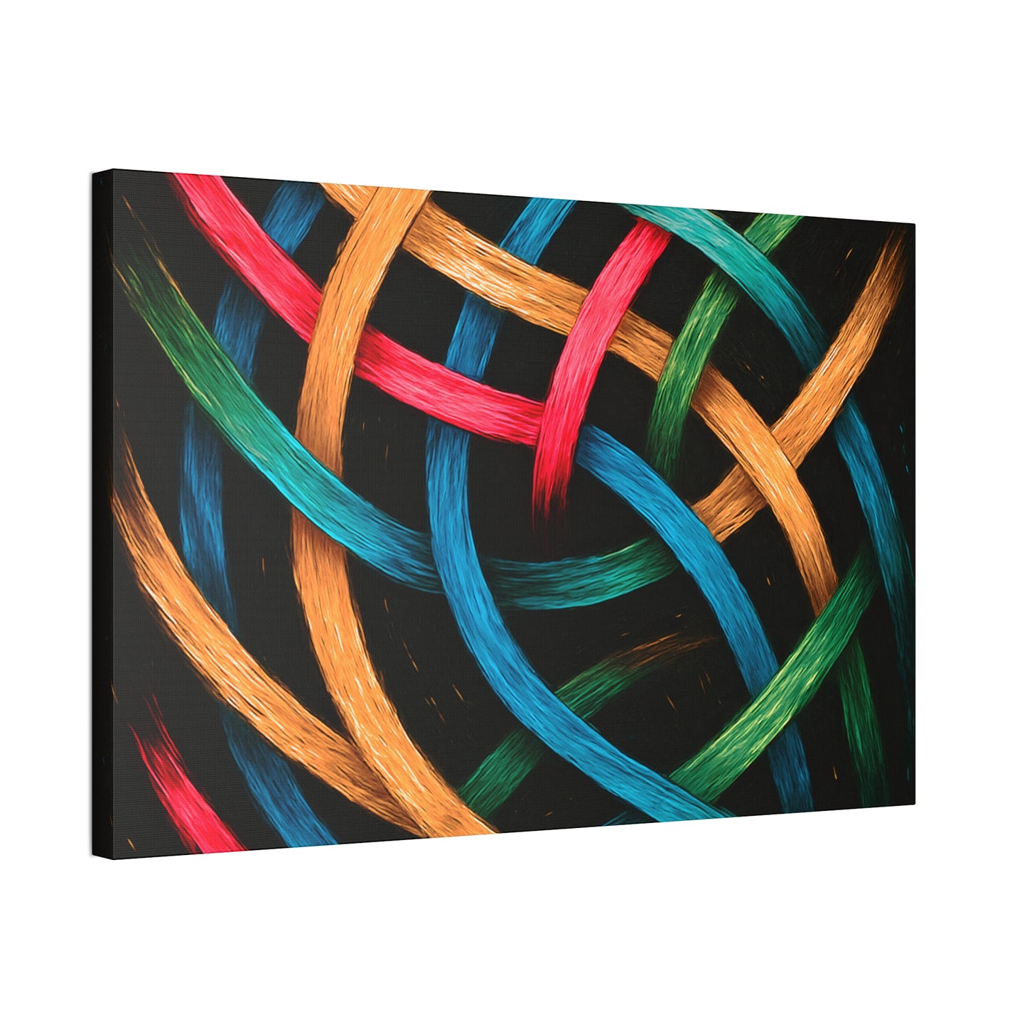 Modern Wall Hanging Canvas Art - Weave Design