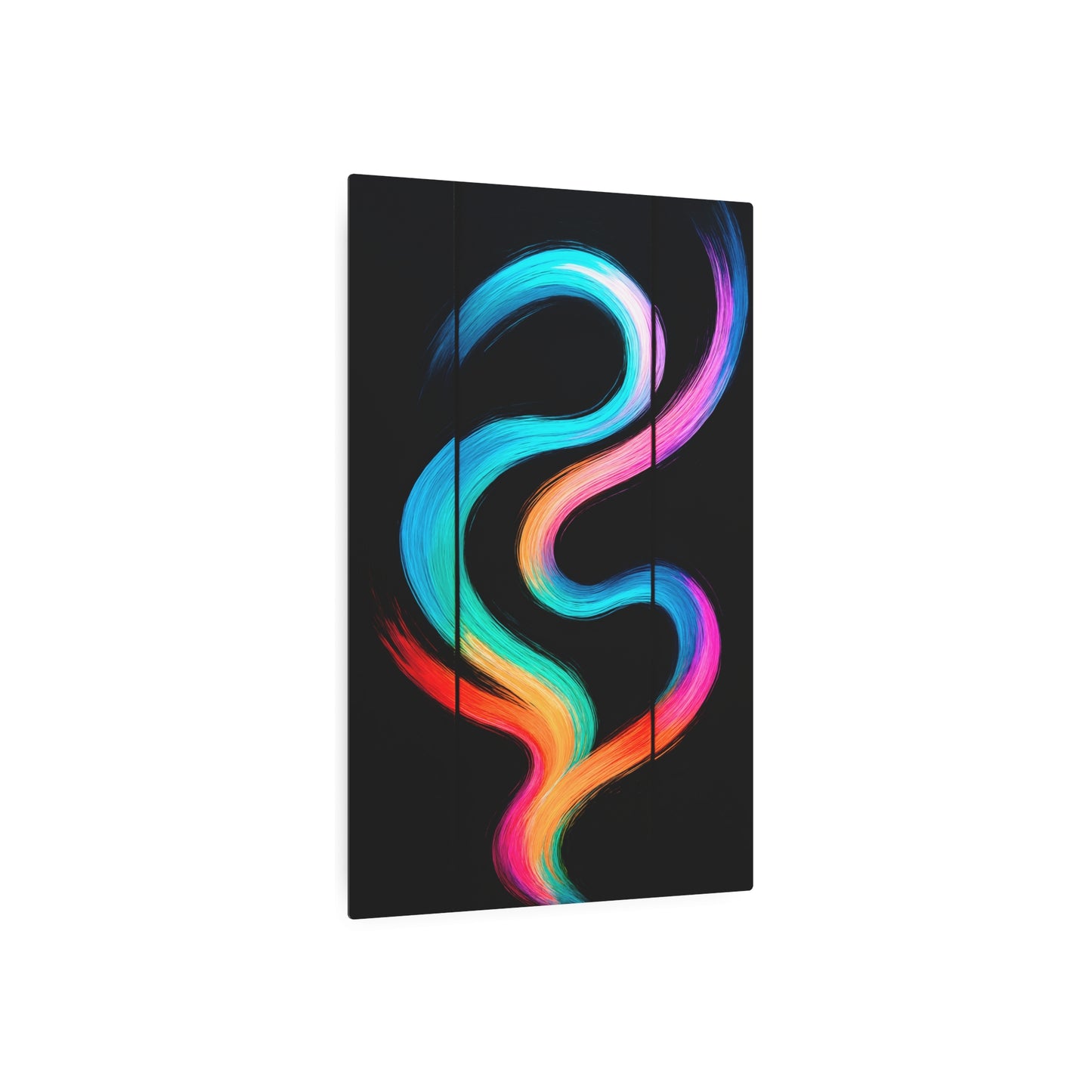 Colorful Abstract Metal Wall Art - Weave Design