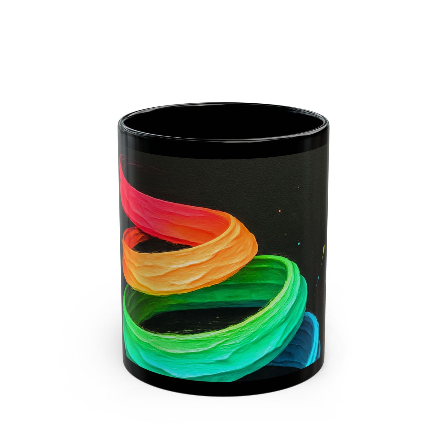 Colorful Splash Coffee Mug - Cyclone Design