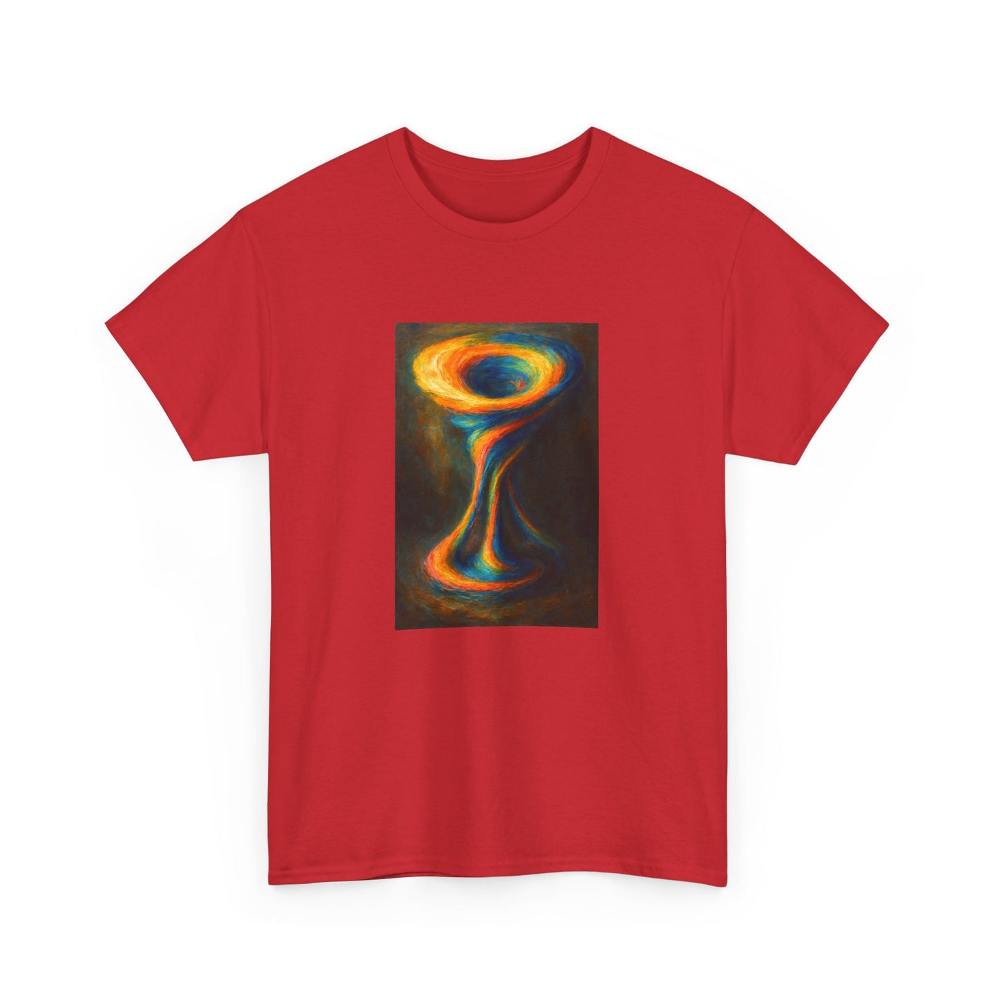 Casual Wear Colorful Abstract Art Unisex Tee - Cyclone Design