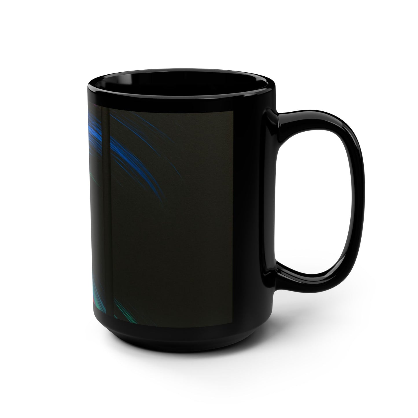 Colorful Swirl Ceramic Coffee Black Mug - Weave Design