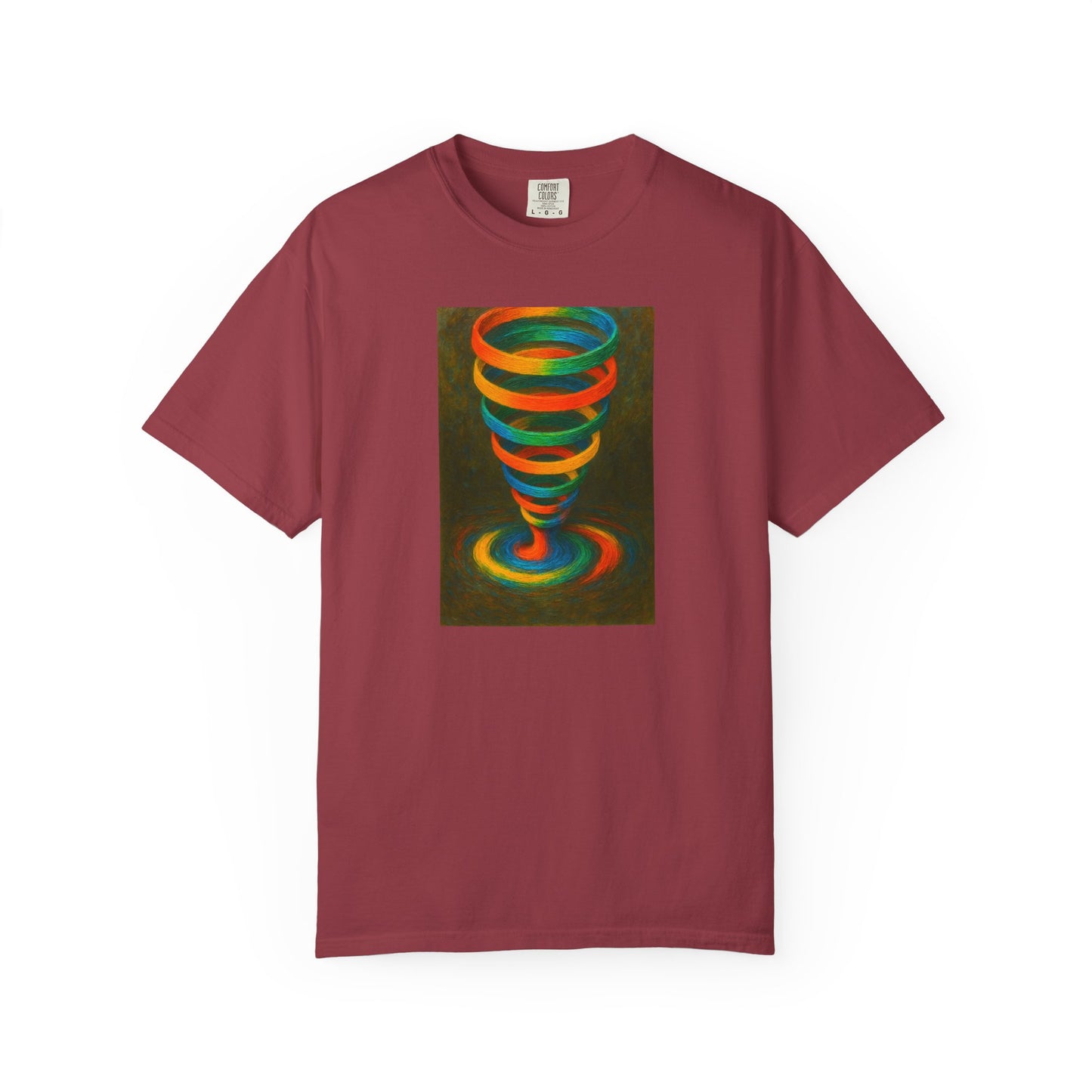 Vibrant Swirl Unisex T-Shirt - Cyclone Design