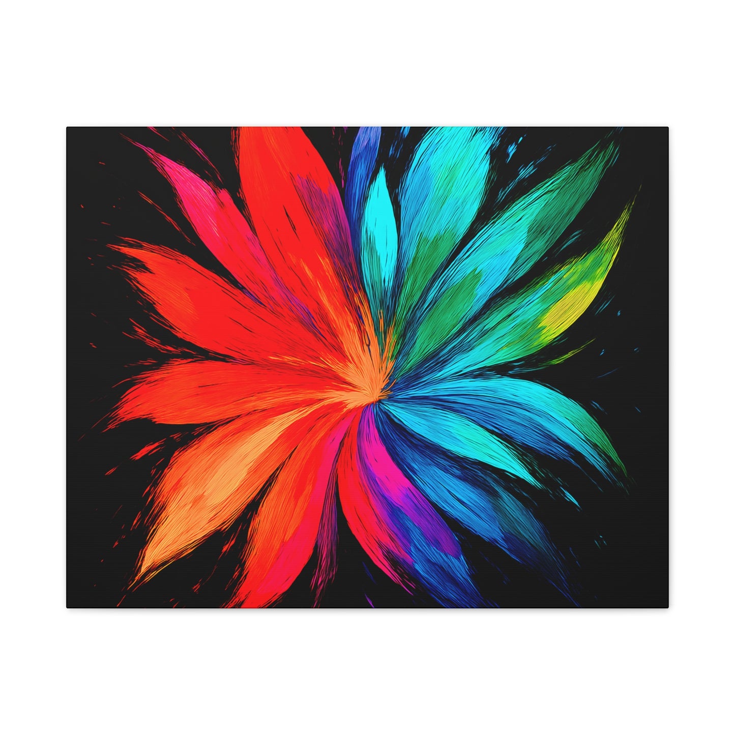 Modern Home Accent Floral Canvas Art - Melt Design