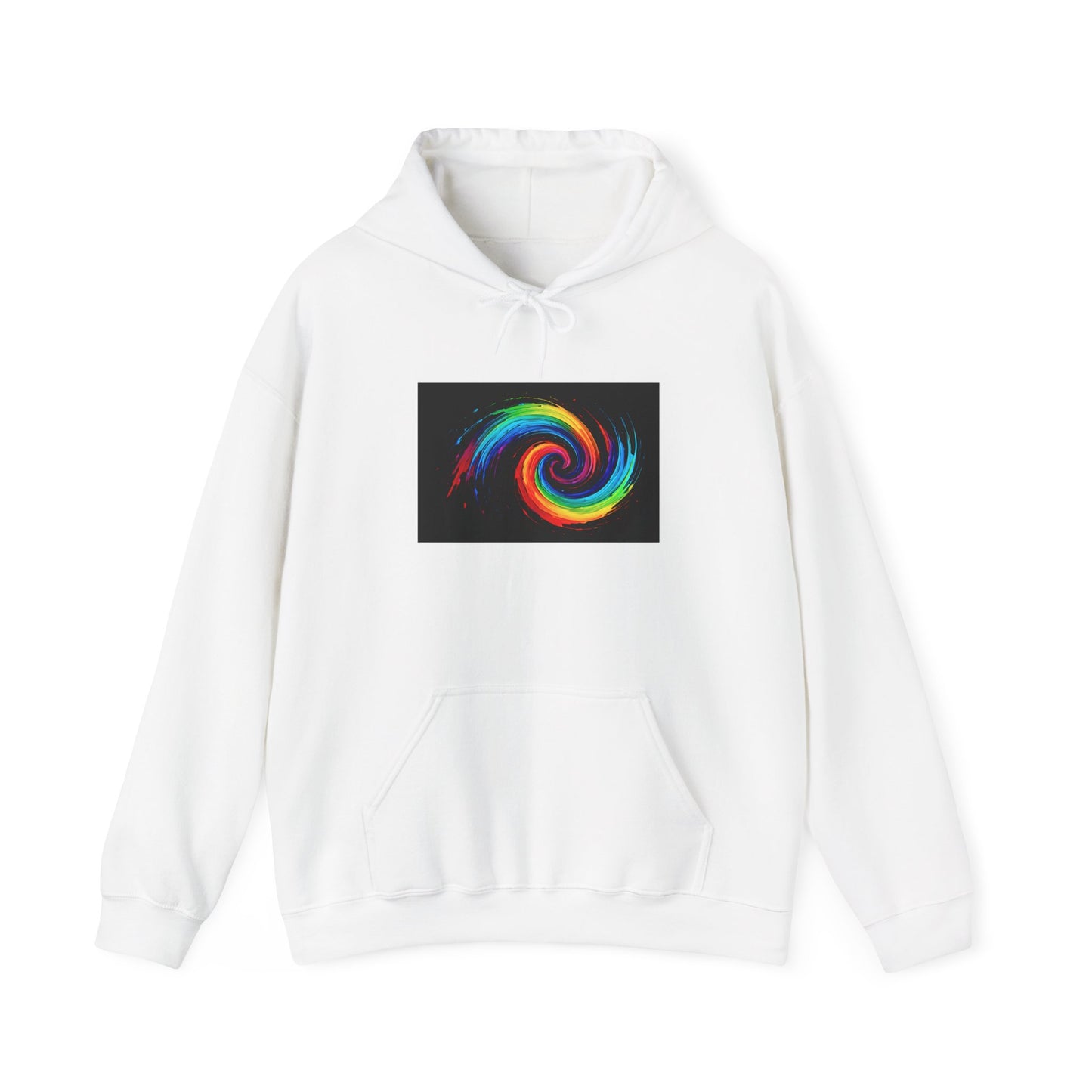 Colorful Swirl Hooded Sweatshirt - Cyclone Design