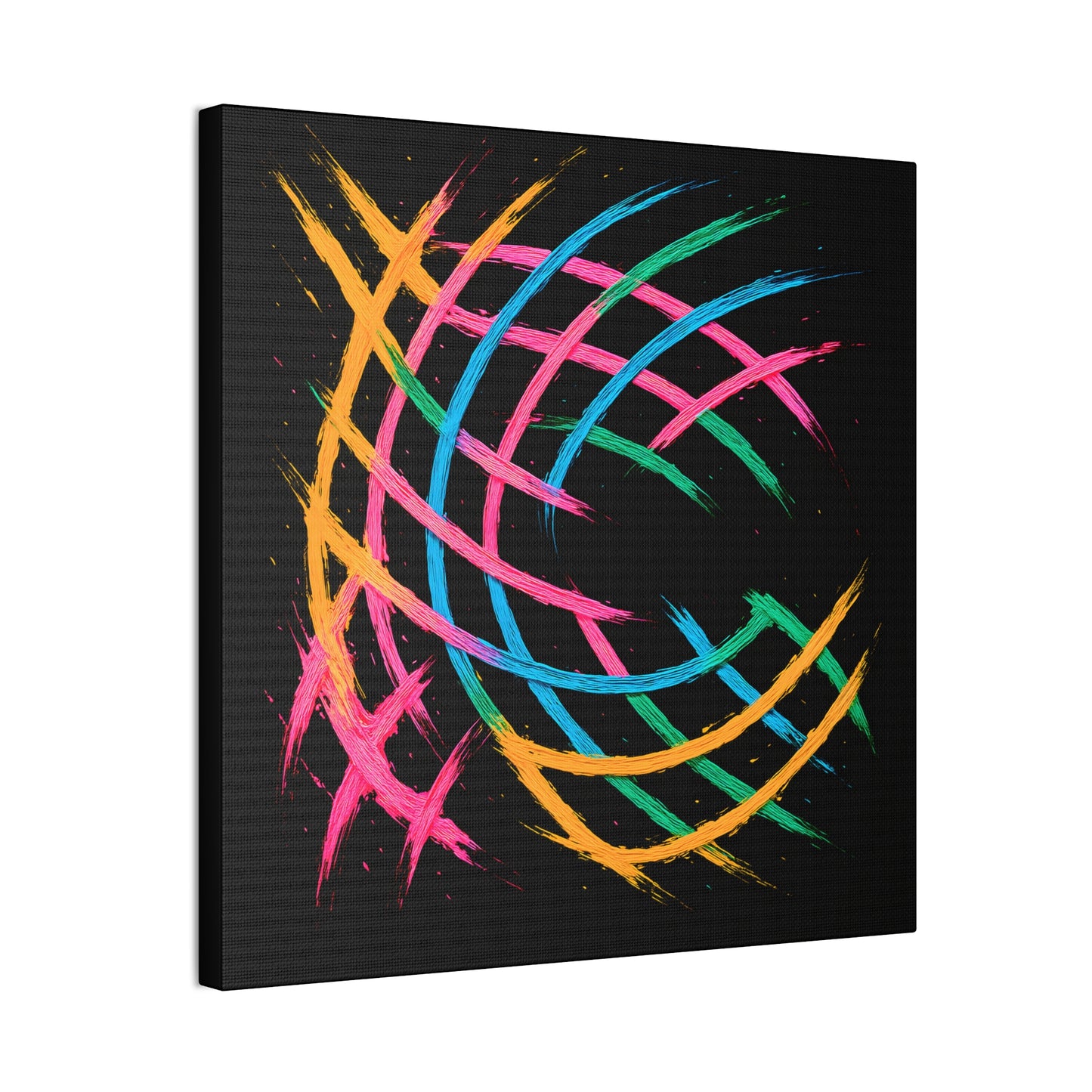 Vibrant Art Canvas Print - Weave Design