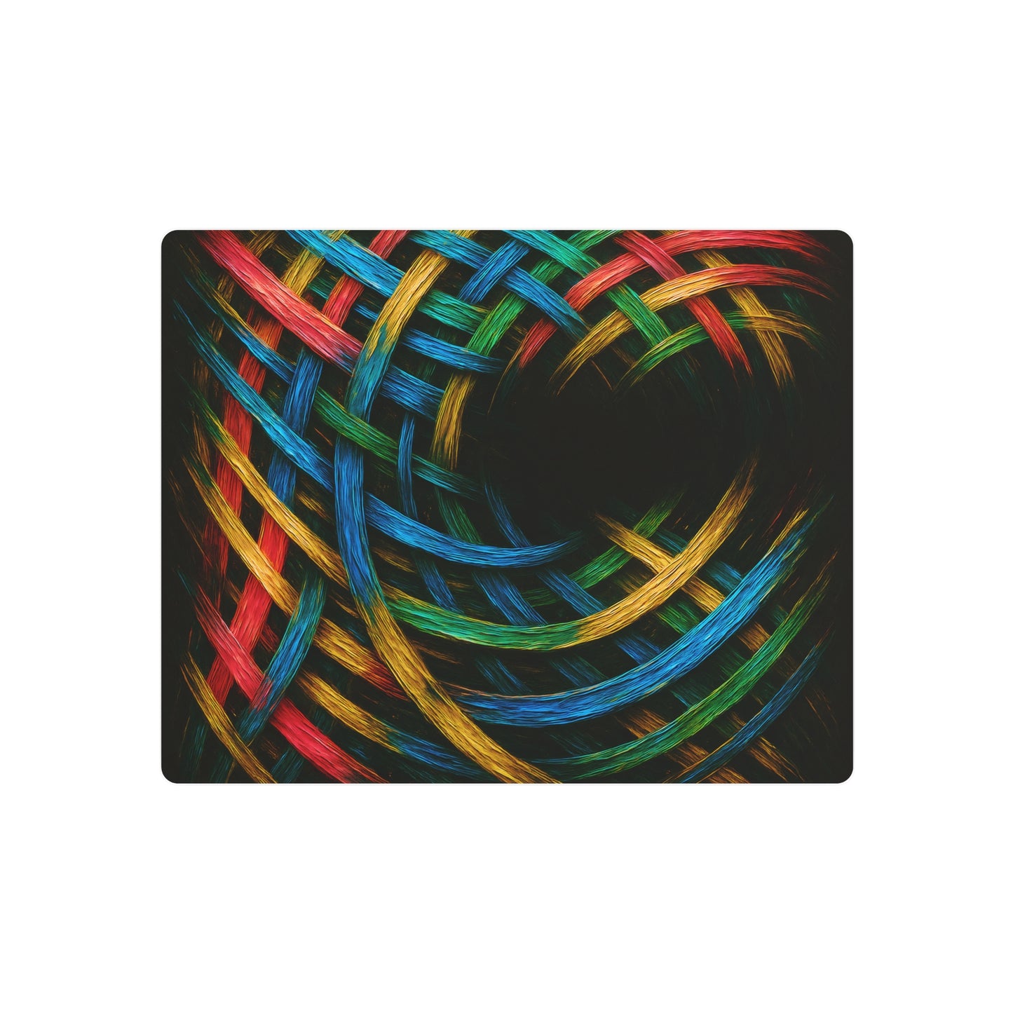 Vibrant Metal Art - Weave Design