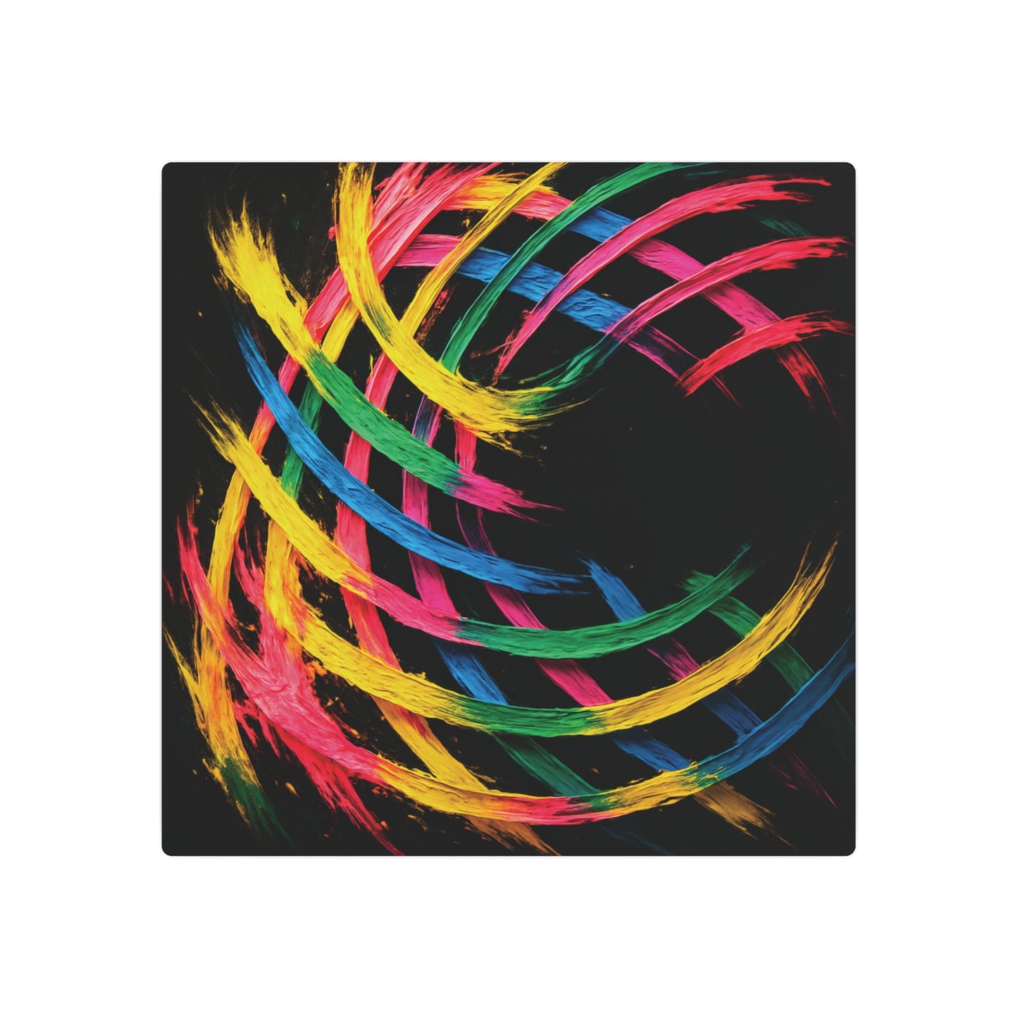 Weave Art Metal Print