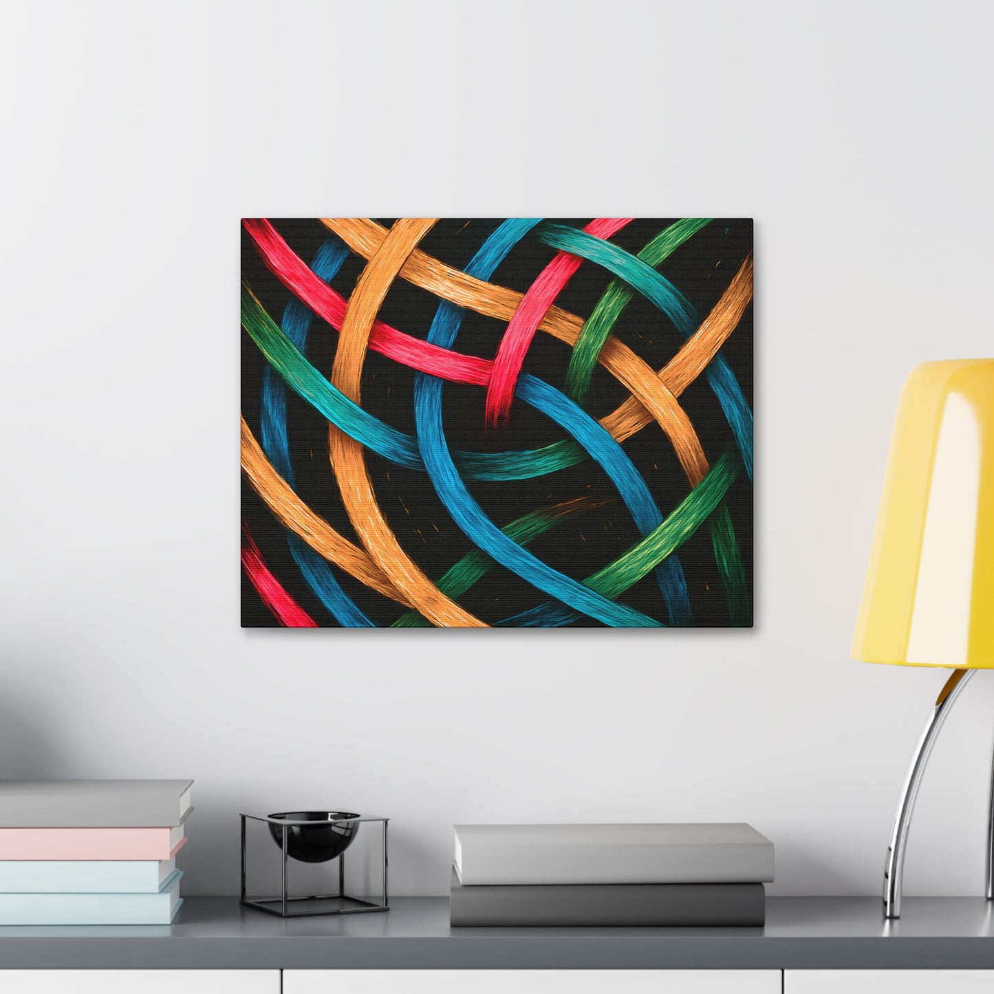 Modern Wall Hanging Canvas Art - Weave Design