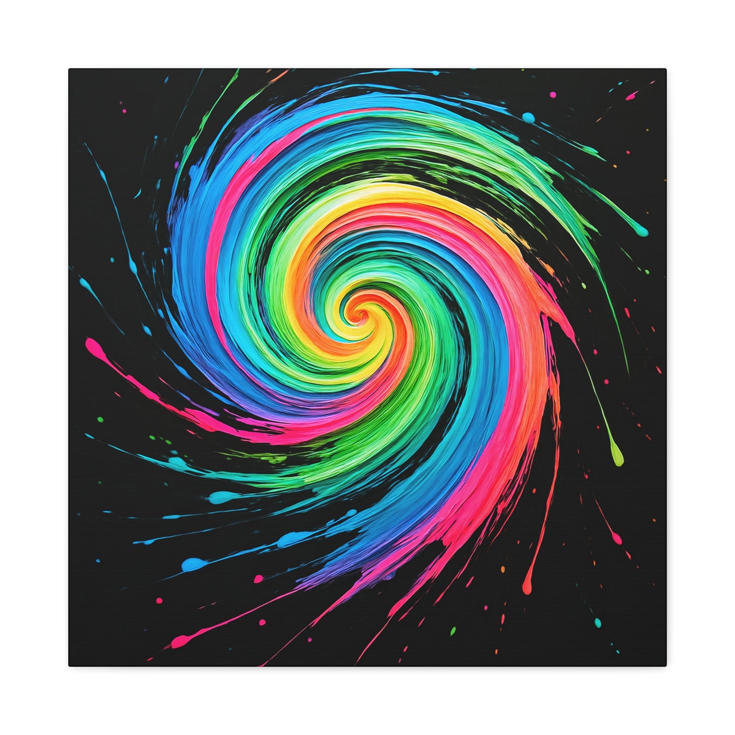 Vibrant Swirl Canvas Art - Melt Design