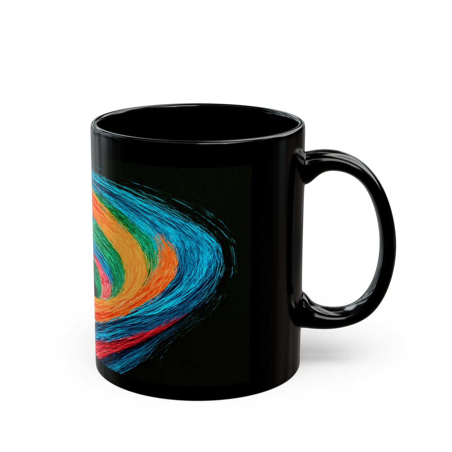 Vibrant Swirl Ceramic Mug - Cyclone Design