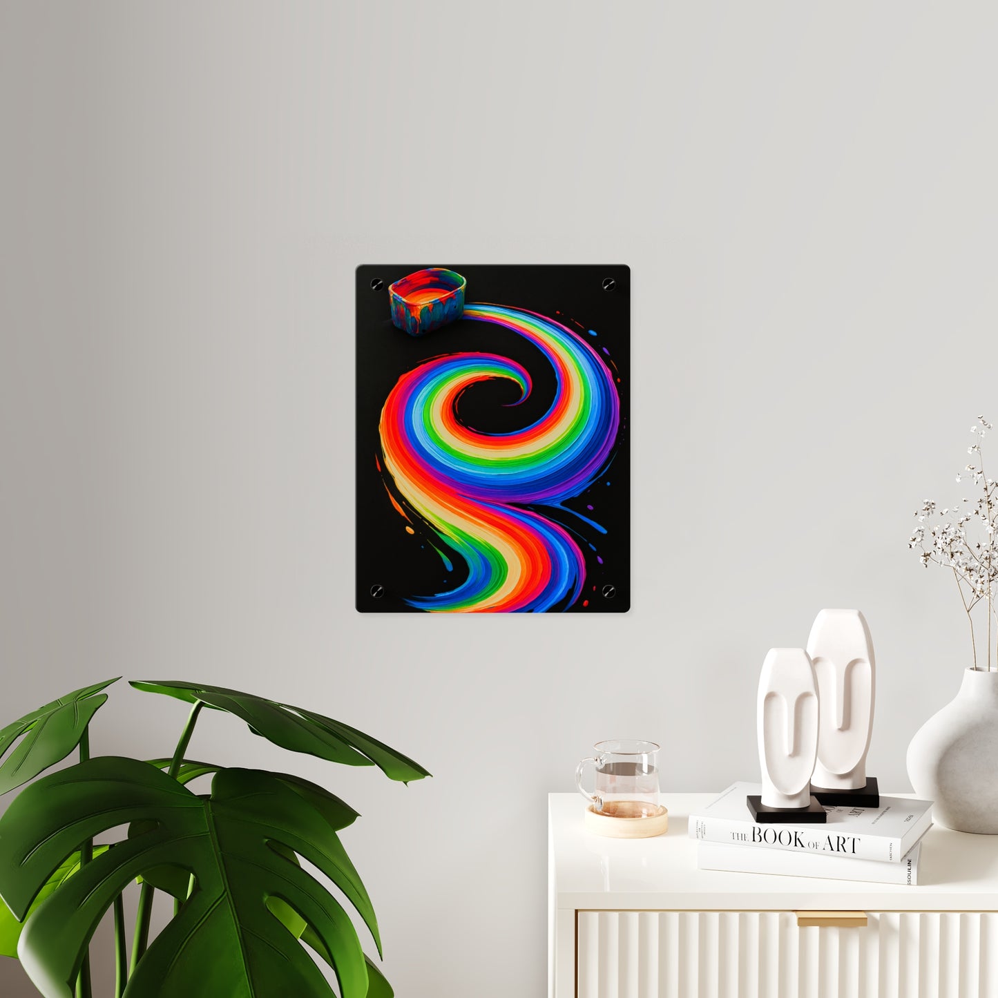 Vibrant Acrylic Wall Art - Melt Design