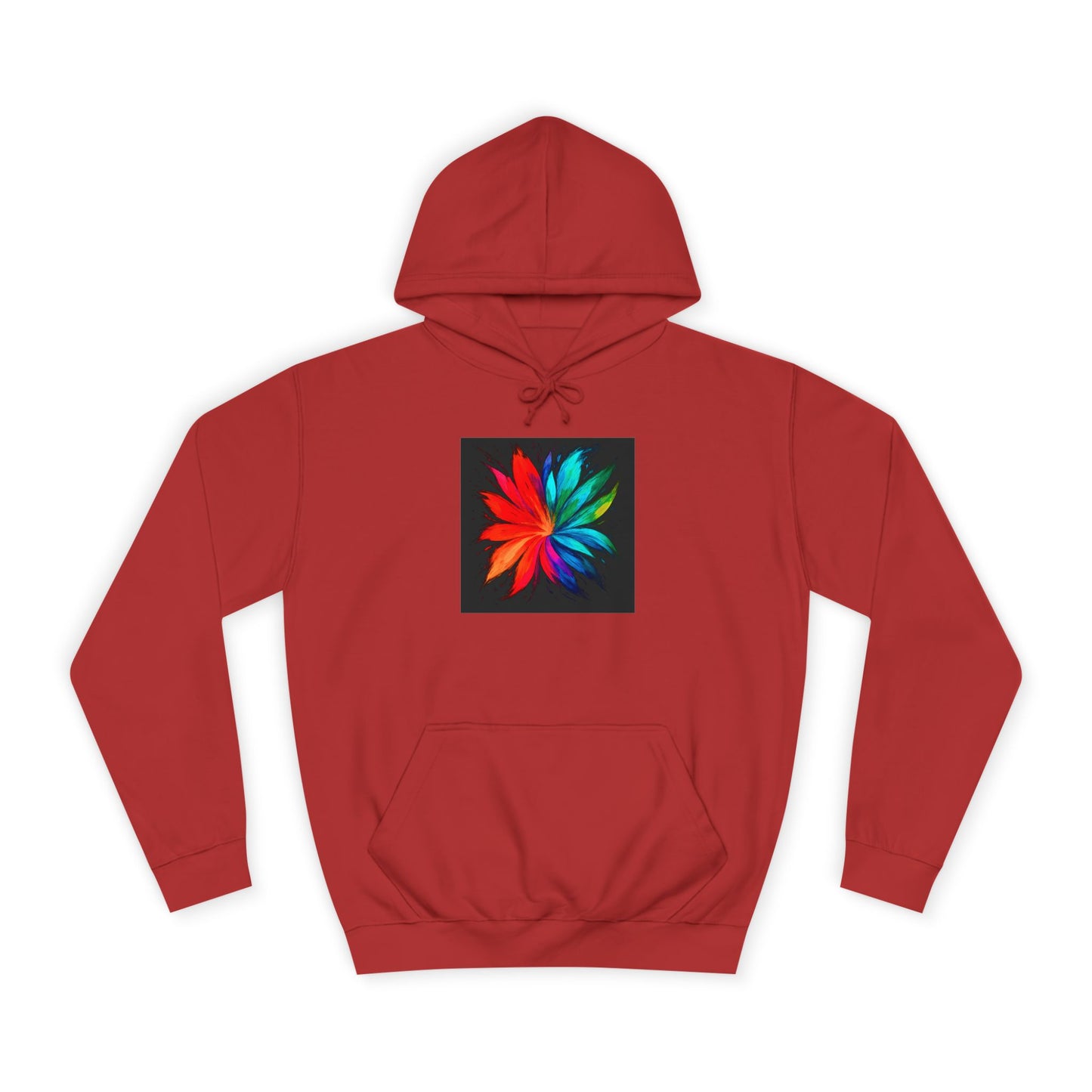 Colorful Bloom Unisex College Hoodie - Melt Design