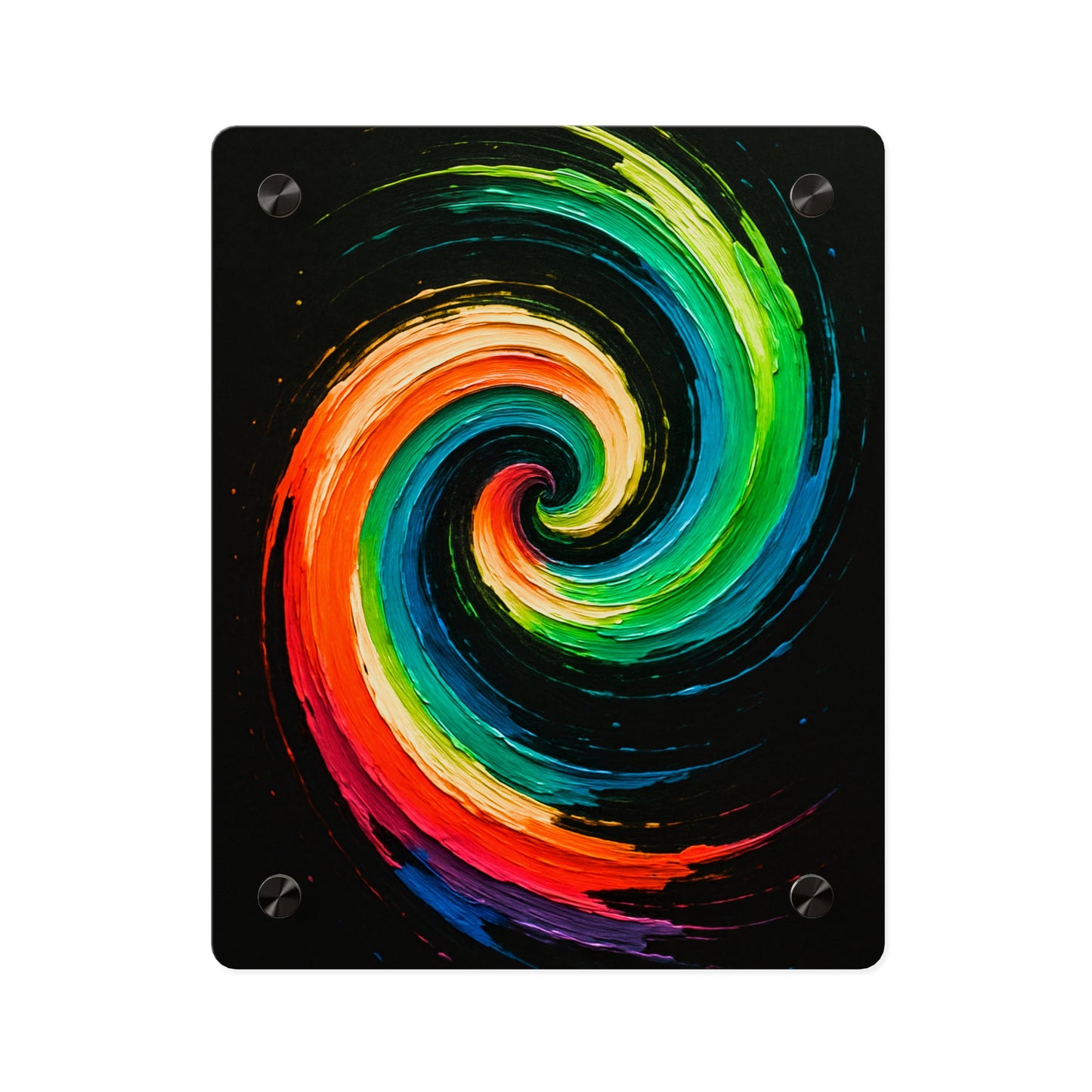 Vibrant Acrylic Wall Art - Cyclone Design