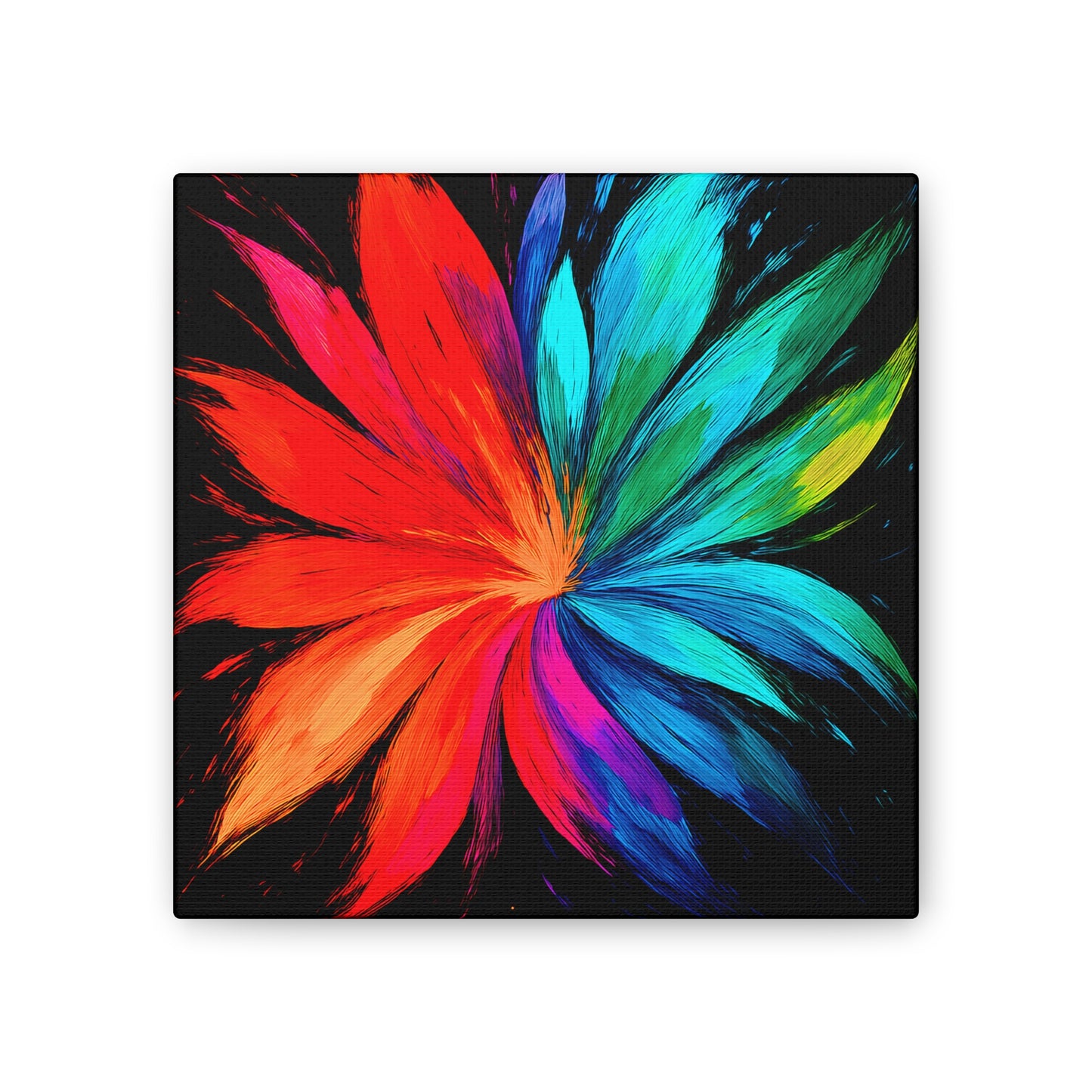Modern Home Accent Floral Canvas Art - Melt Design