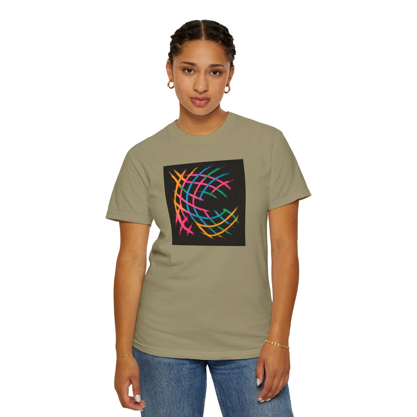 Colorful Abstract Unisex T-Shirt - Weave Design