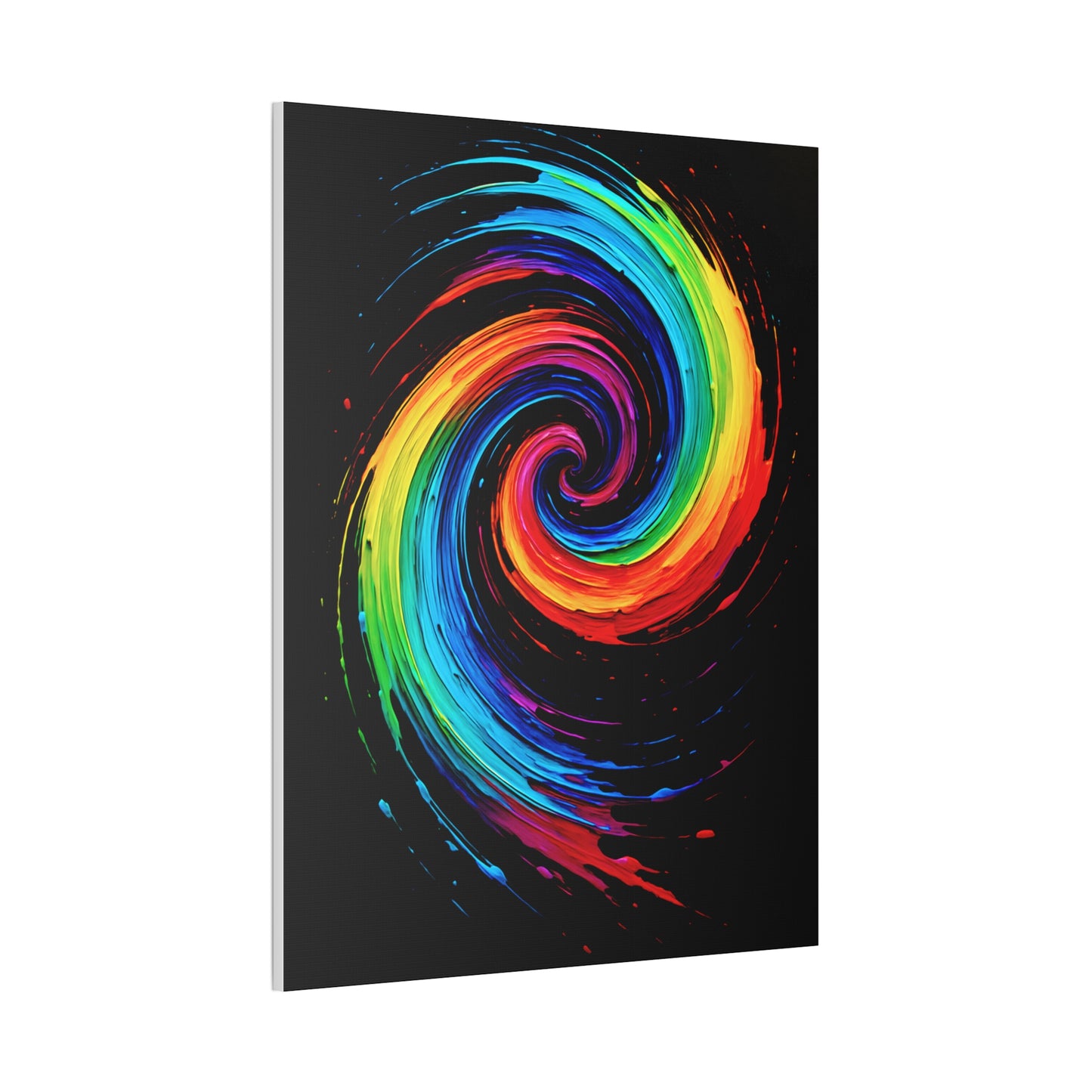 Colorful Swirl Canvas Art - Cyclone Design