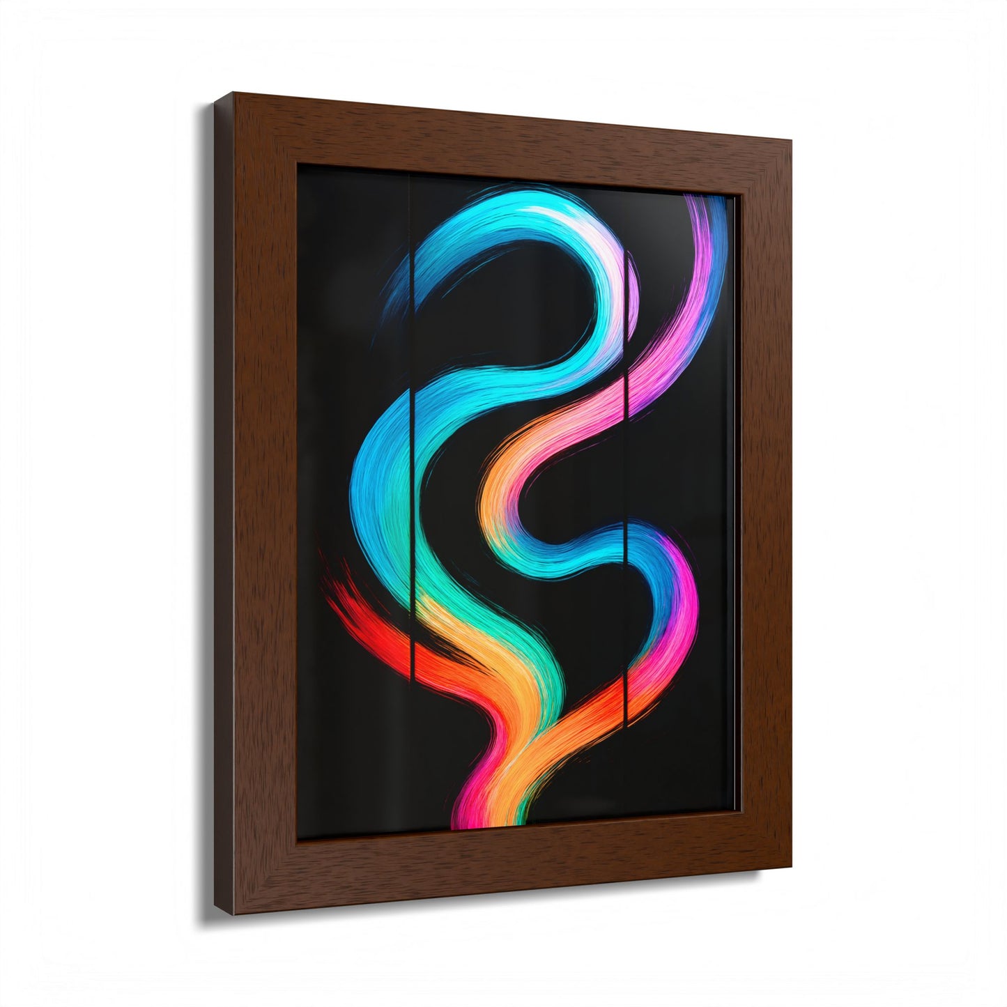 Colorful Framed Wall Art - Weave Design