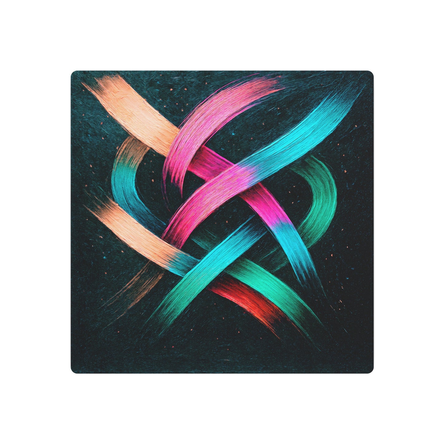 Vibrant Metal Art - Weave Design