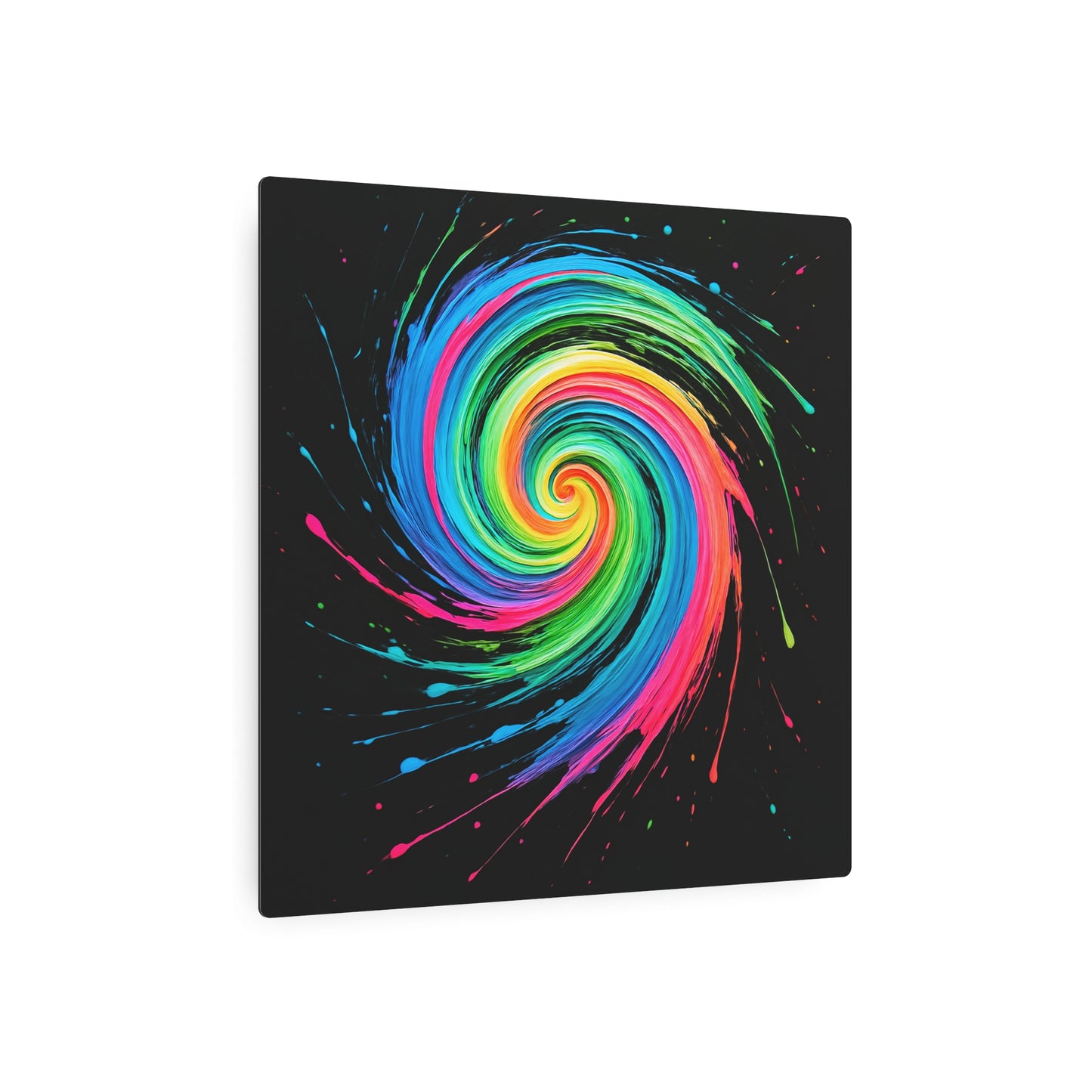 Colorful Swirl Home Decor Metal Art - Melt Design