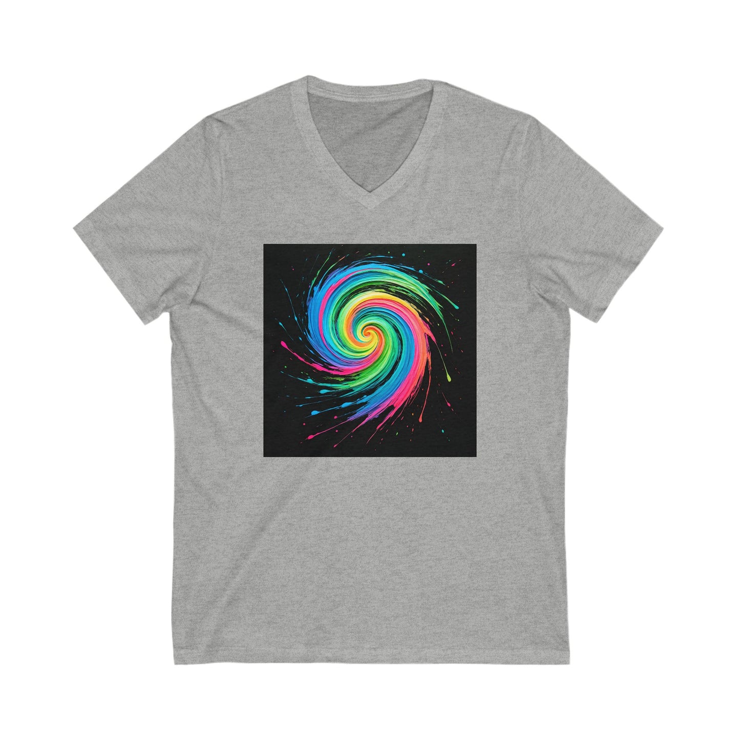 Colorful Galaxy V-Neck Tee - Melt Design