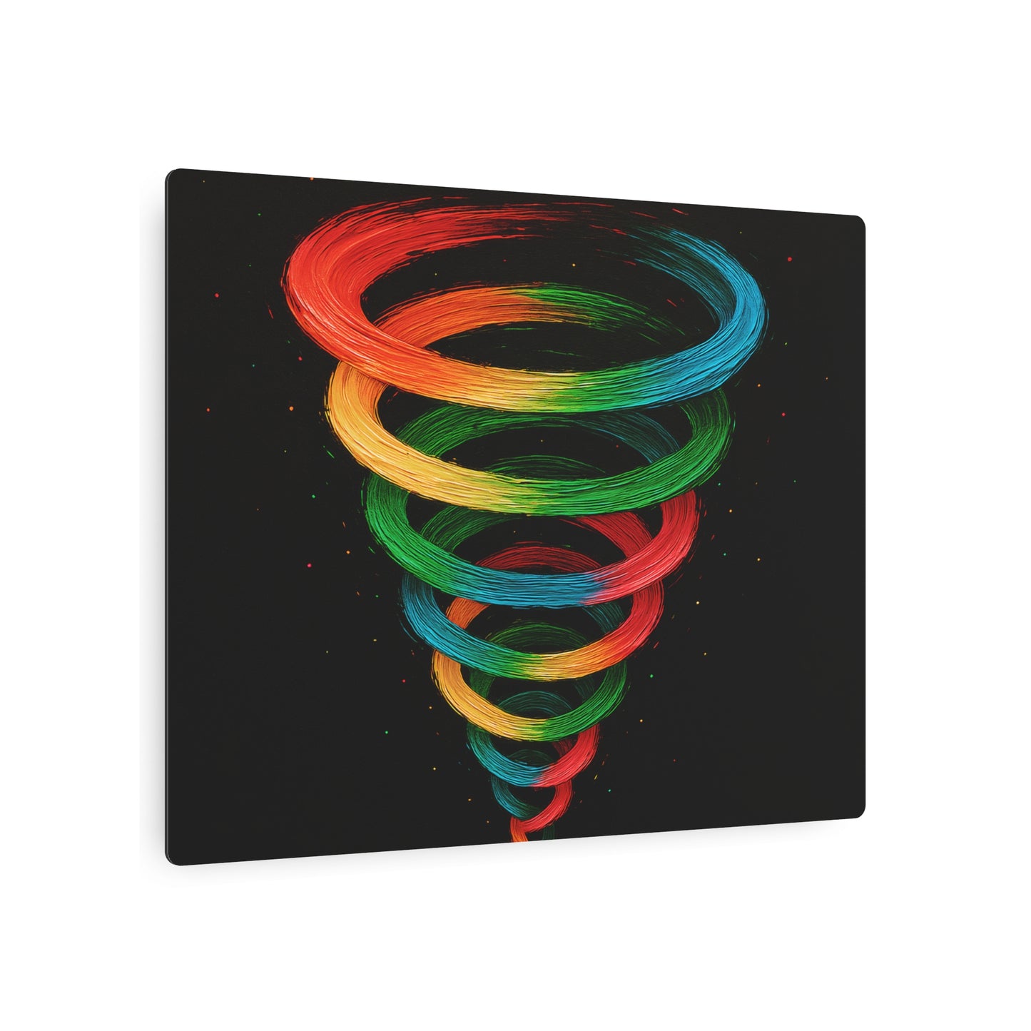 Vibrant Tornado Metal Art - Cyclone Design