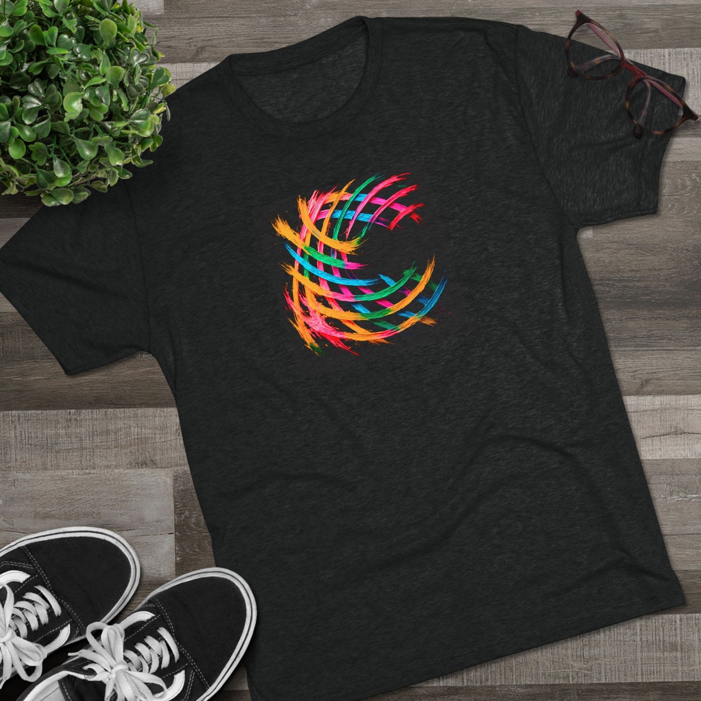 Unisex Tri-Blend Crew Tee - Weave Design