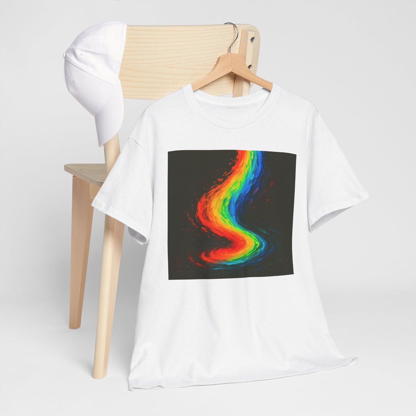 Rainbow Swirl Unisex Heavy Cotton Tee - Melt Design