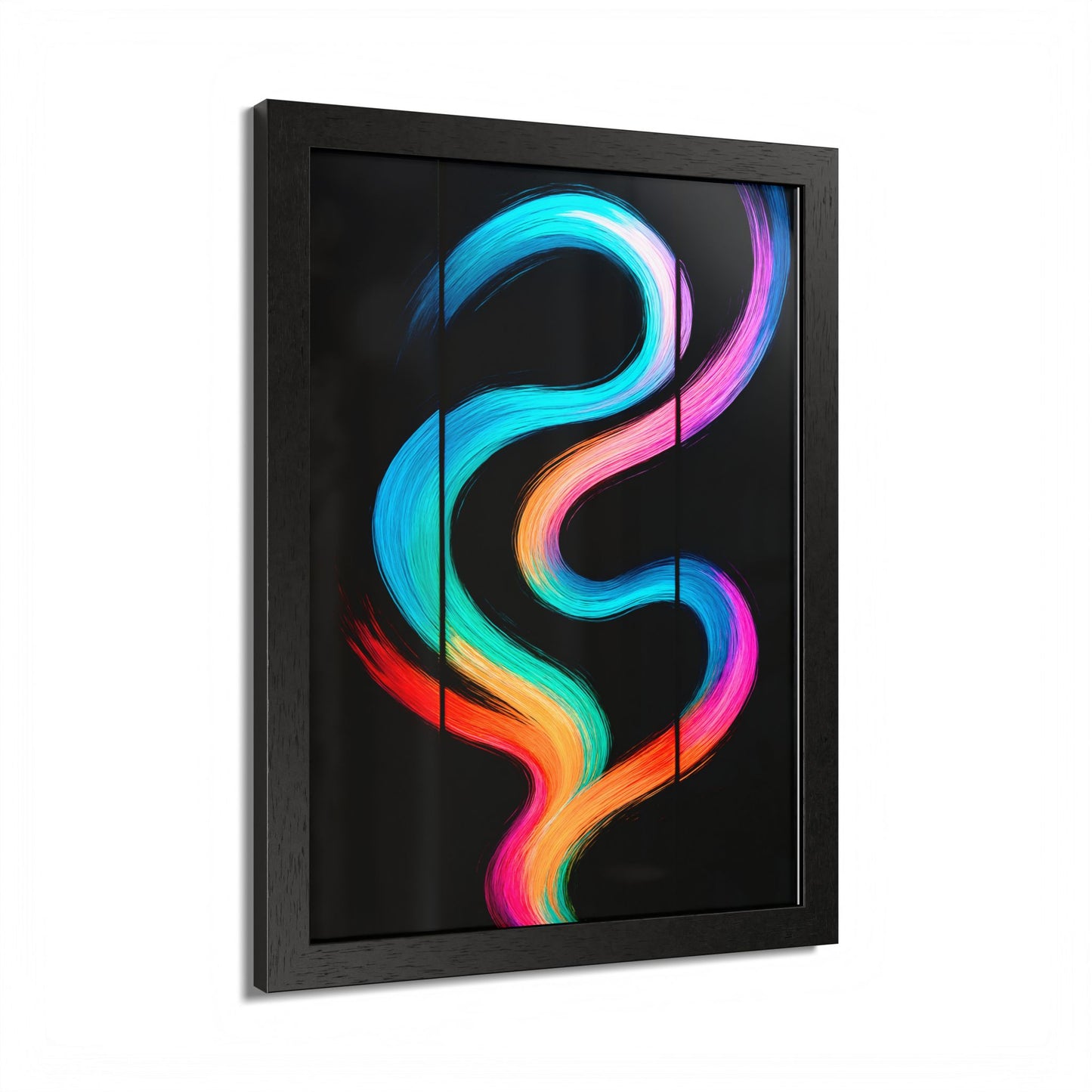 Colorful Framed Wall Art - Weave Design