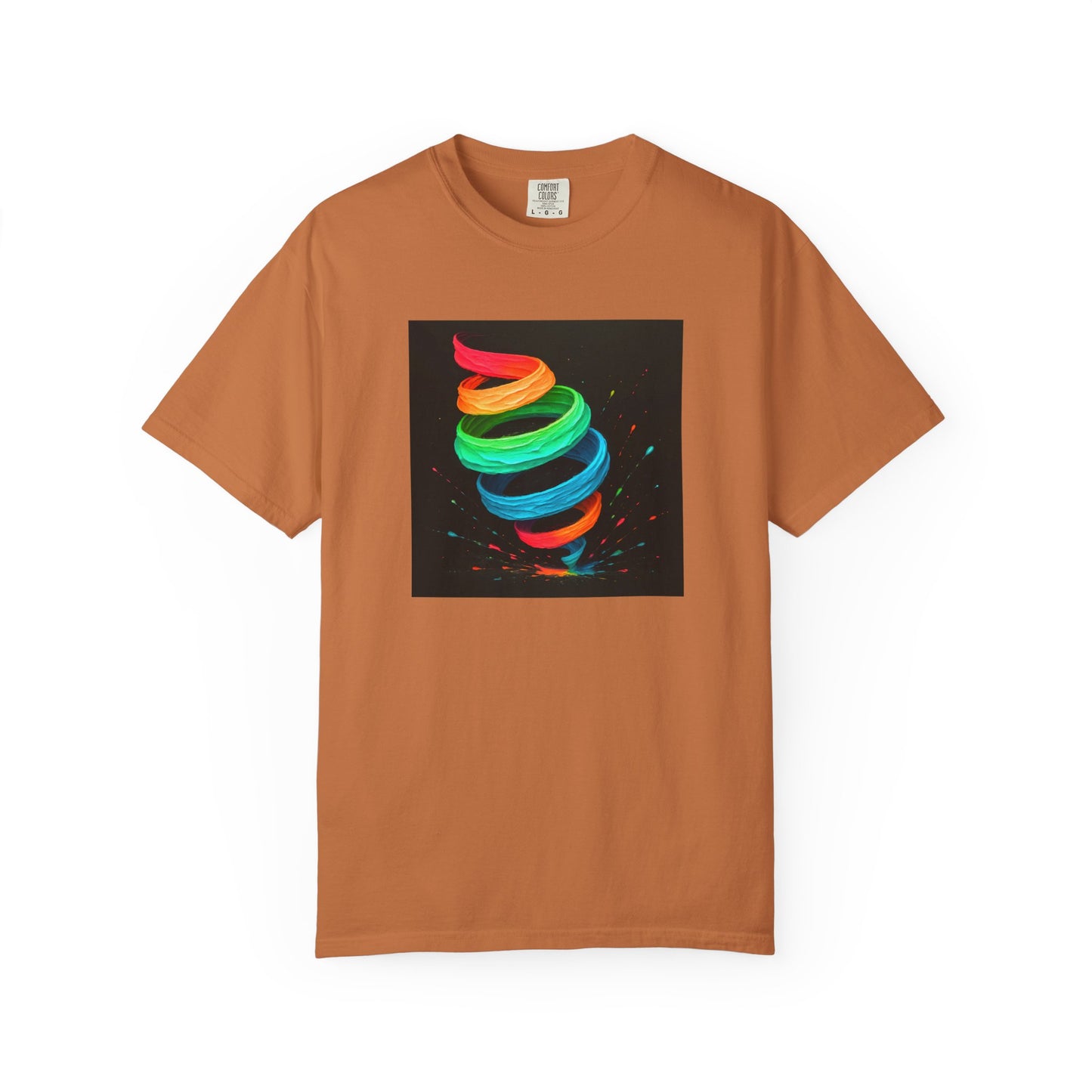 Colorful Swirl Unisex T-Shirt - Cyclone Design
