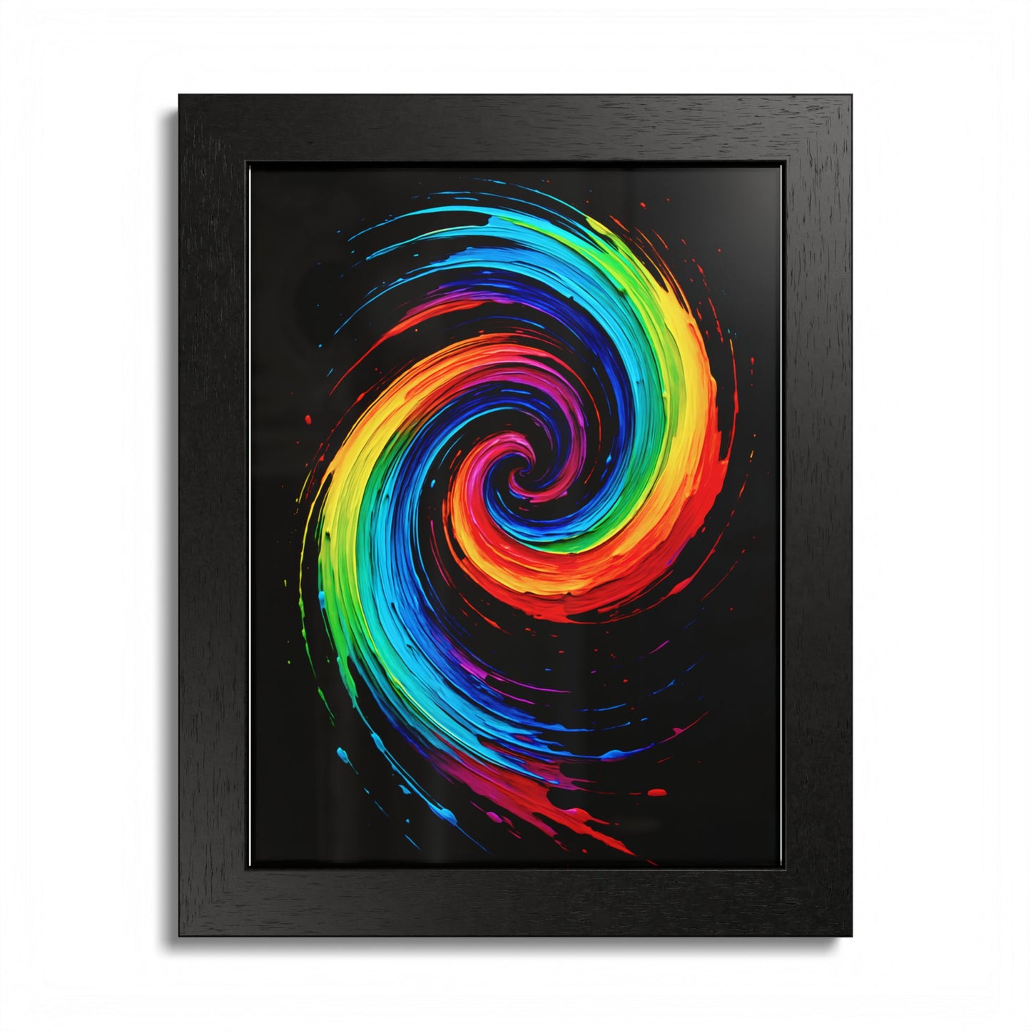 Vibrant Swirl Colorful Wall Art - Cyclone Design