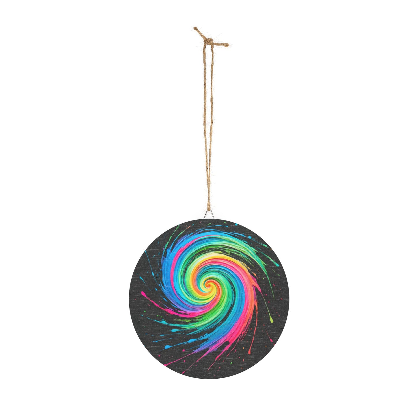 Vibrant Swirl Wood Print - Melt Design