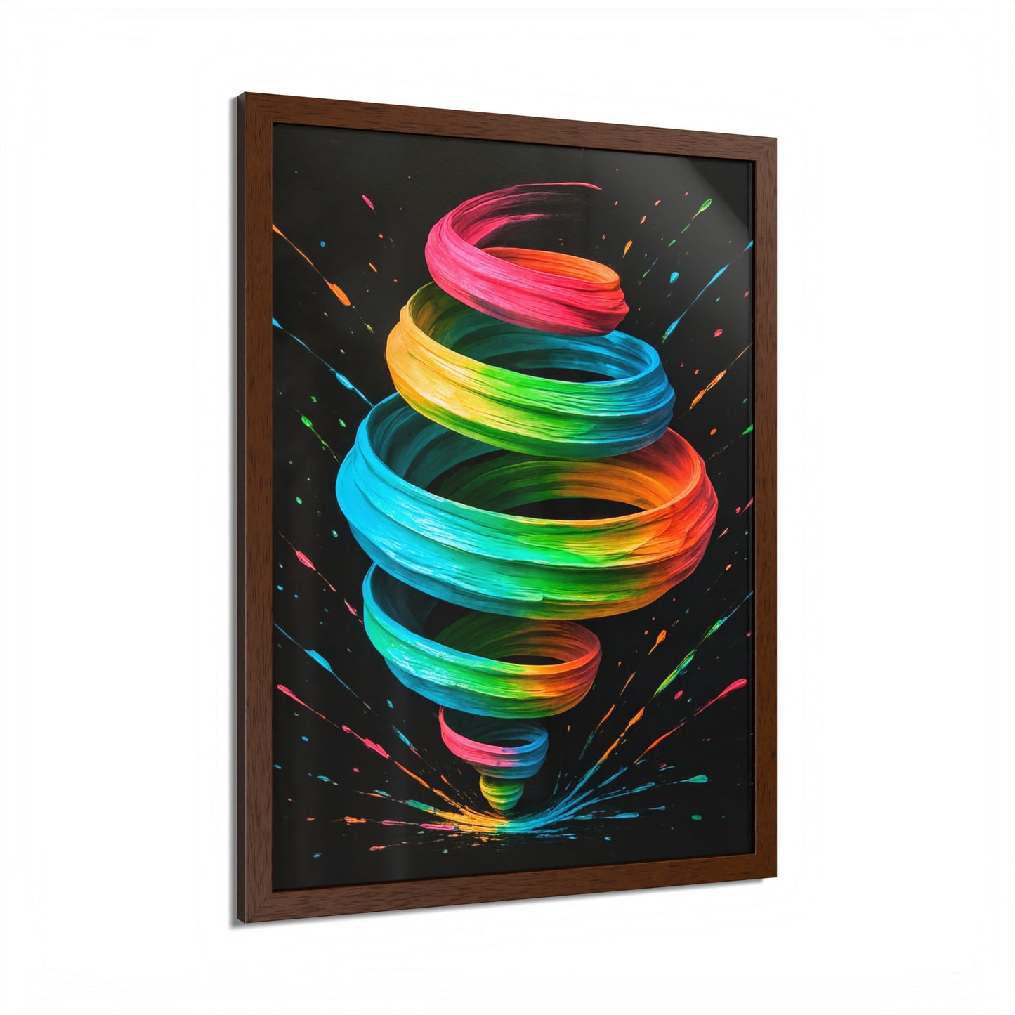 Modern Decor Swirl Colorful Wall Art - Cyclone Design