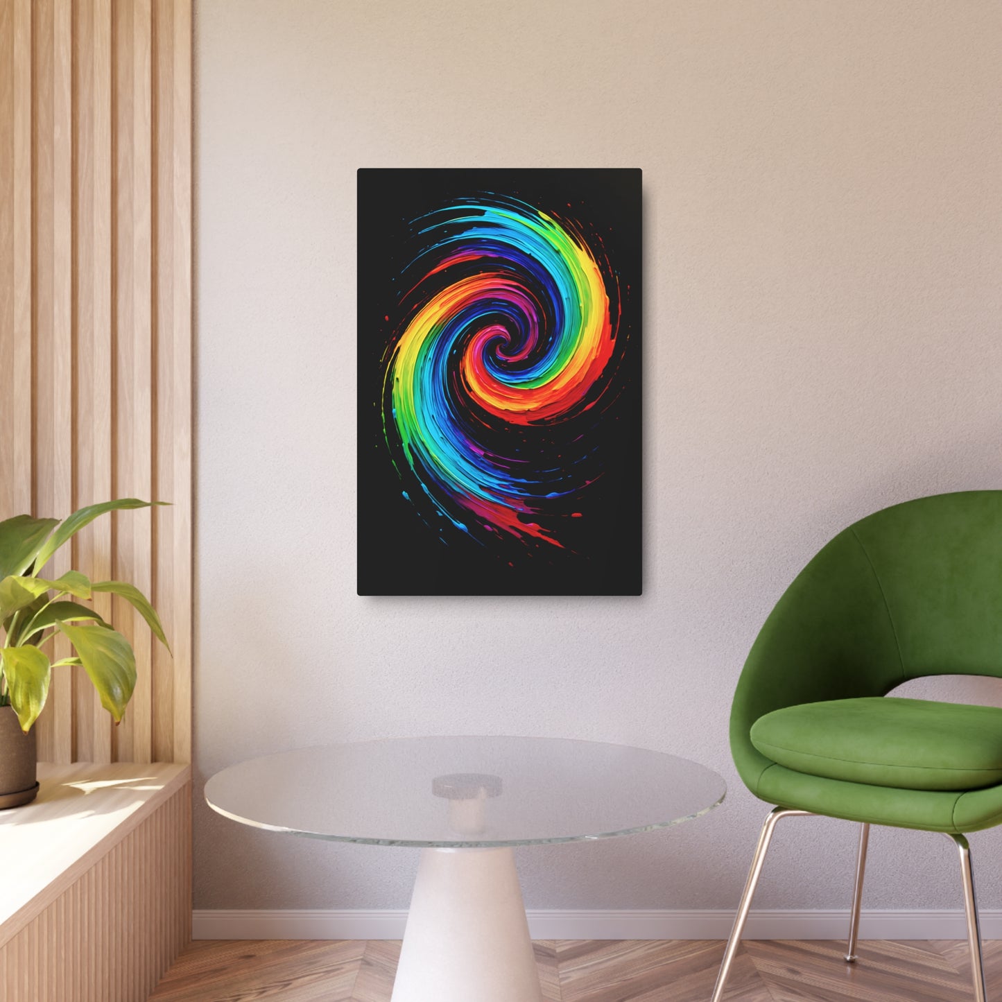 Colorful Wall Décor Metal Art - Cyclone Design