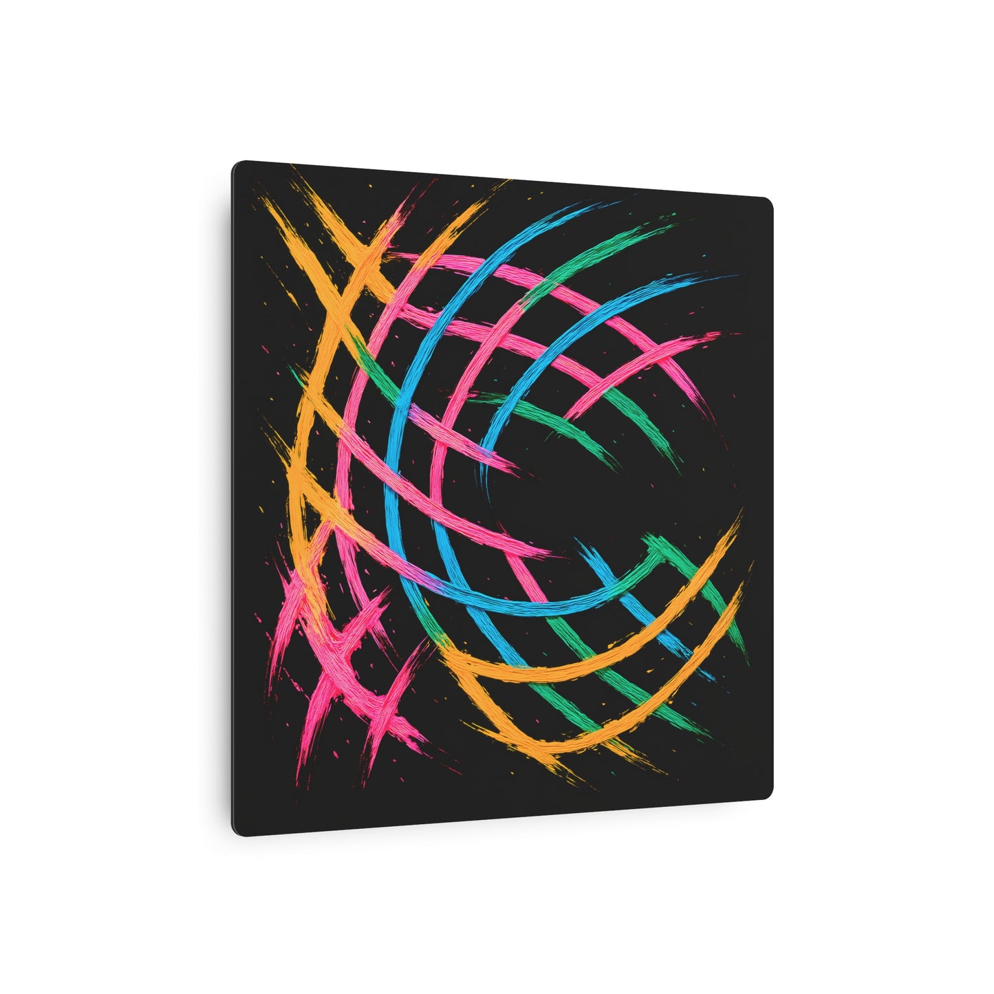 Colorful Wall Décor Metal Art -  Weave Design
