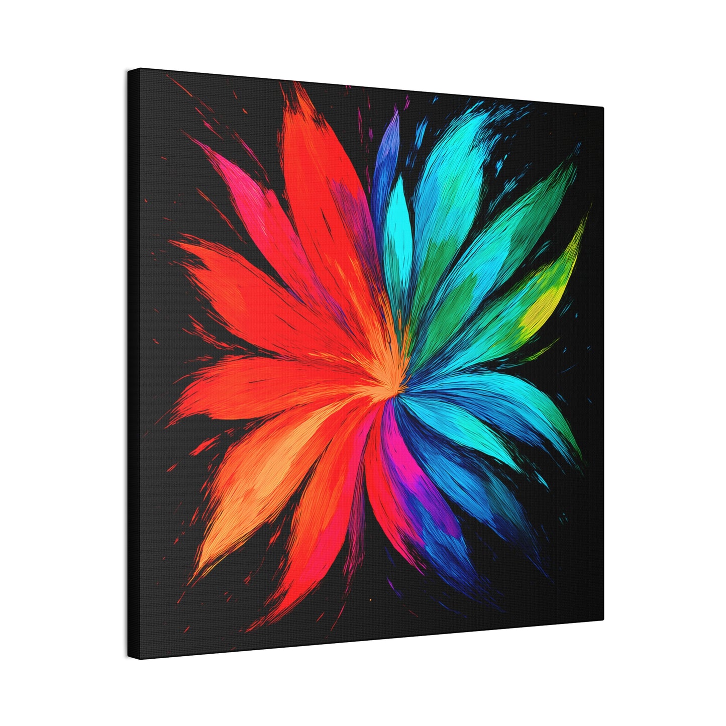 Modern Home Accent Floral Canvas Art - Melt Design