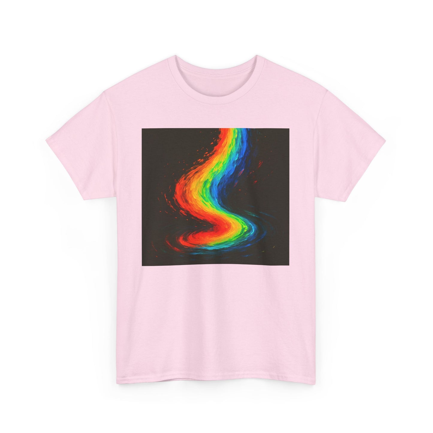 Rainbow Swirl Unisex Heavy Cotton Tee - Melt Design