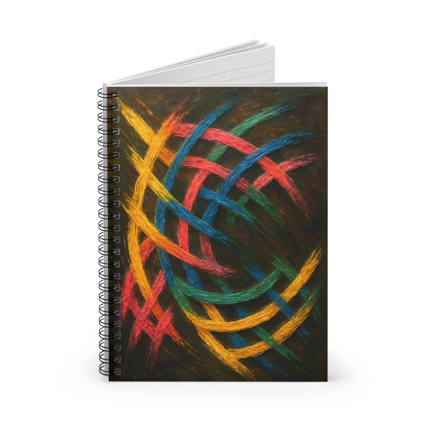 Colorful Spiral Notebook - Weave Design