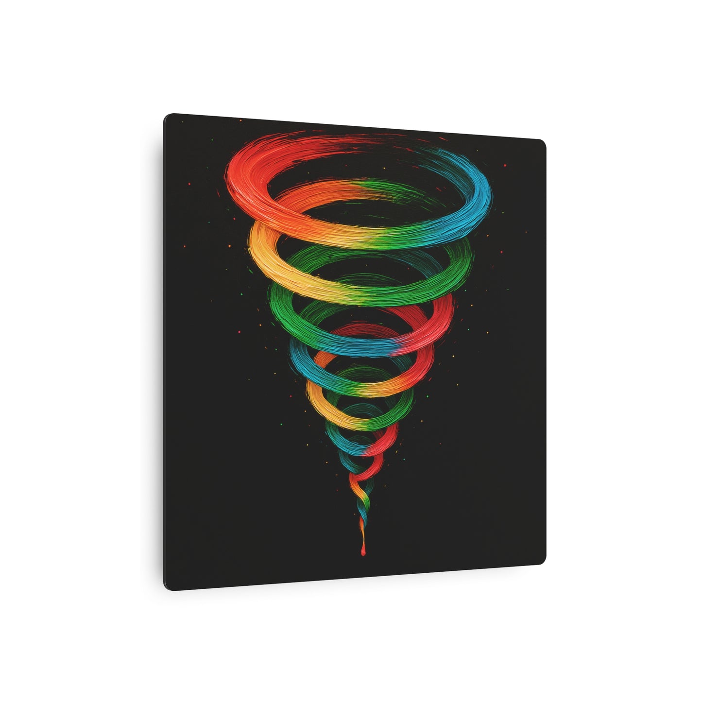 Vibrant Tornado Metal Art - Cyclone Design