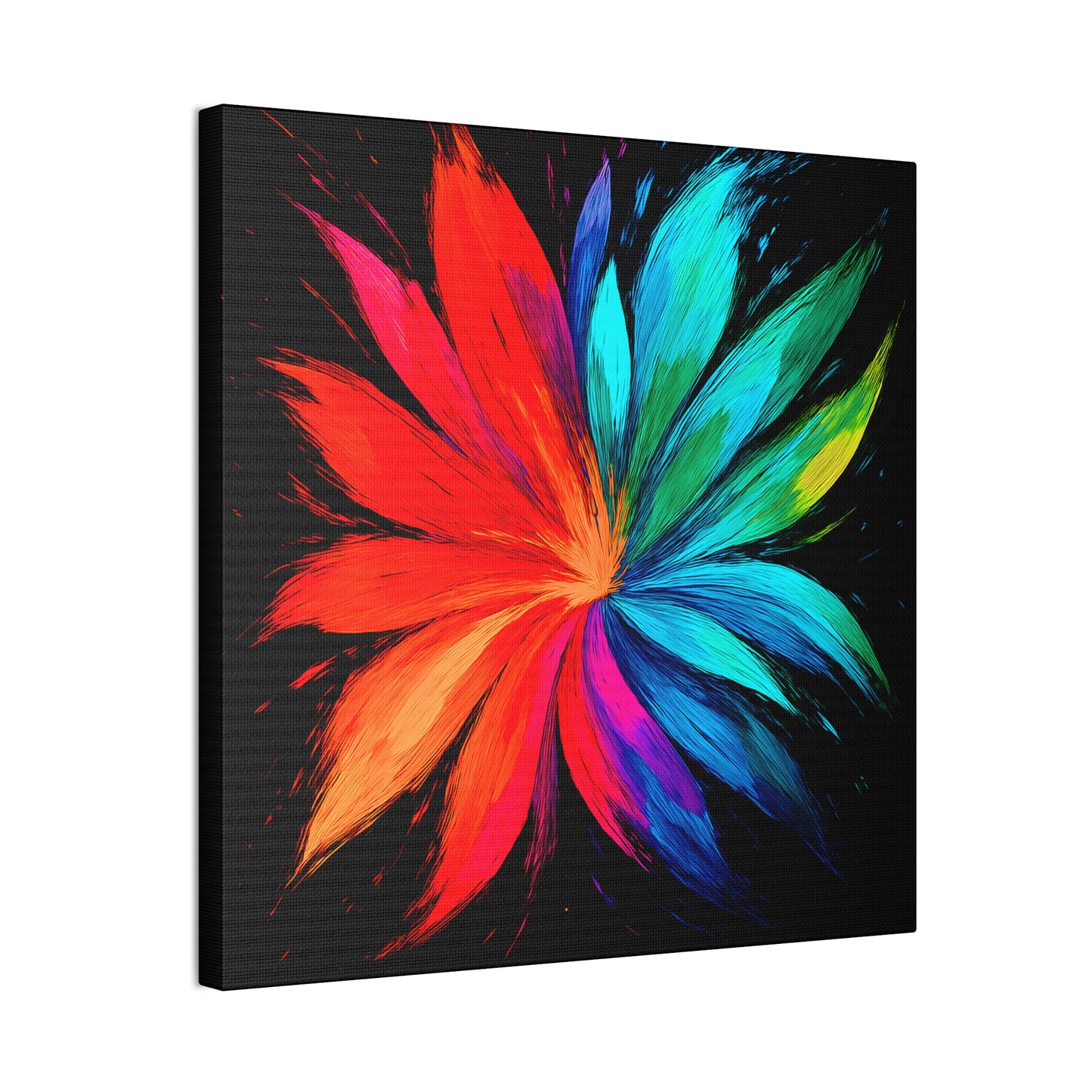 Modern Home Accent Floral Canvas Art - Melt Design