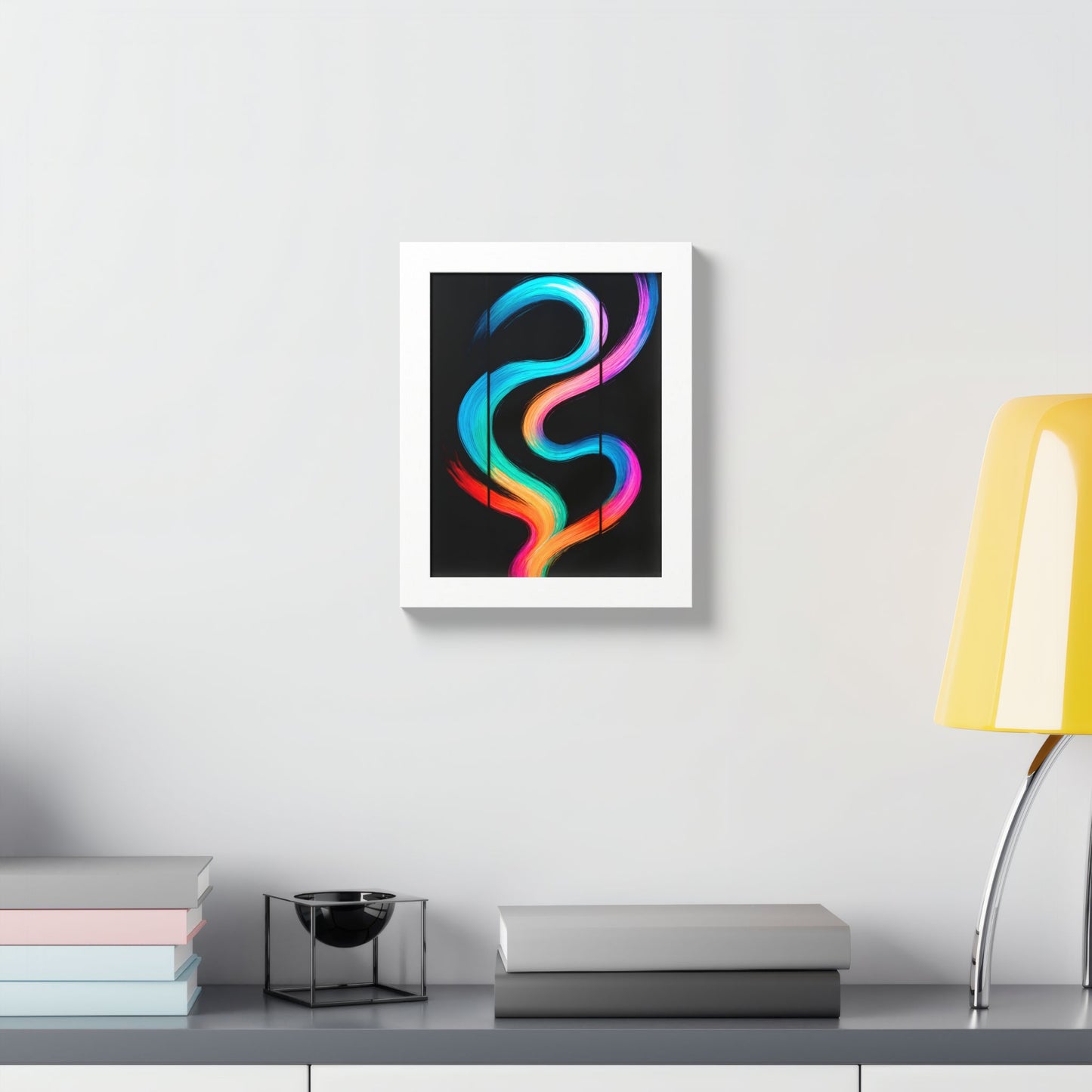 Colorful Framed Wall Art - Weave Design