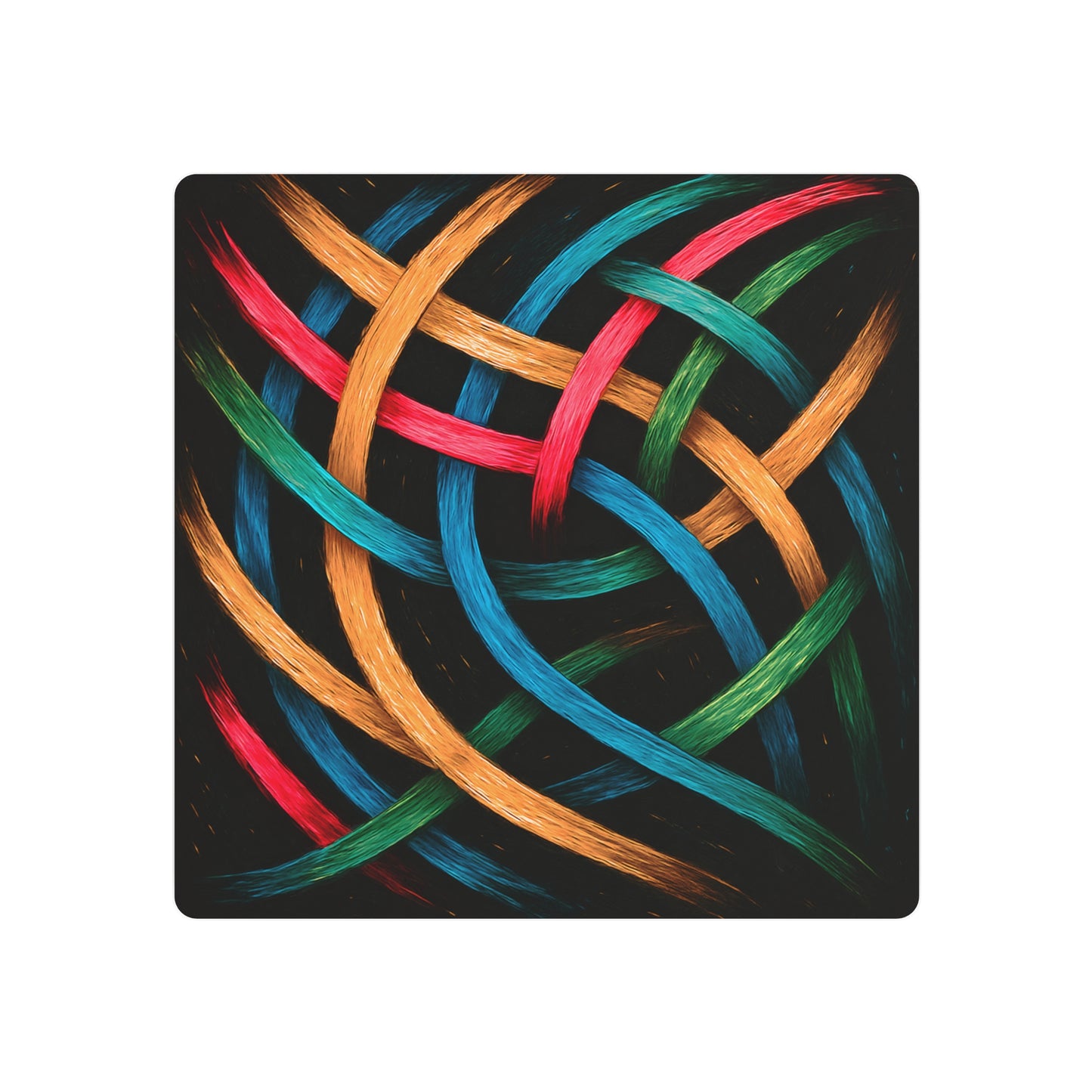 Vibrant Metal Art - Weave  Design