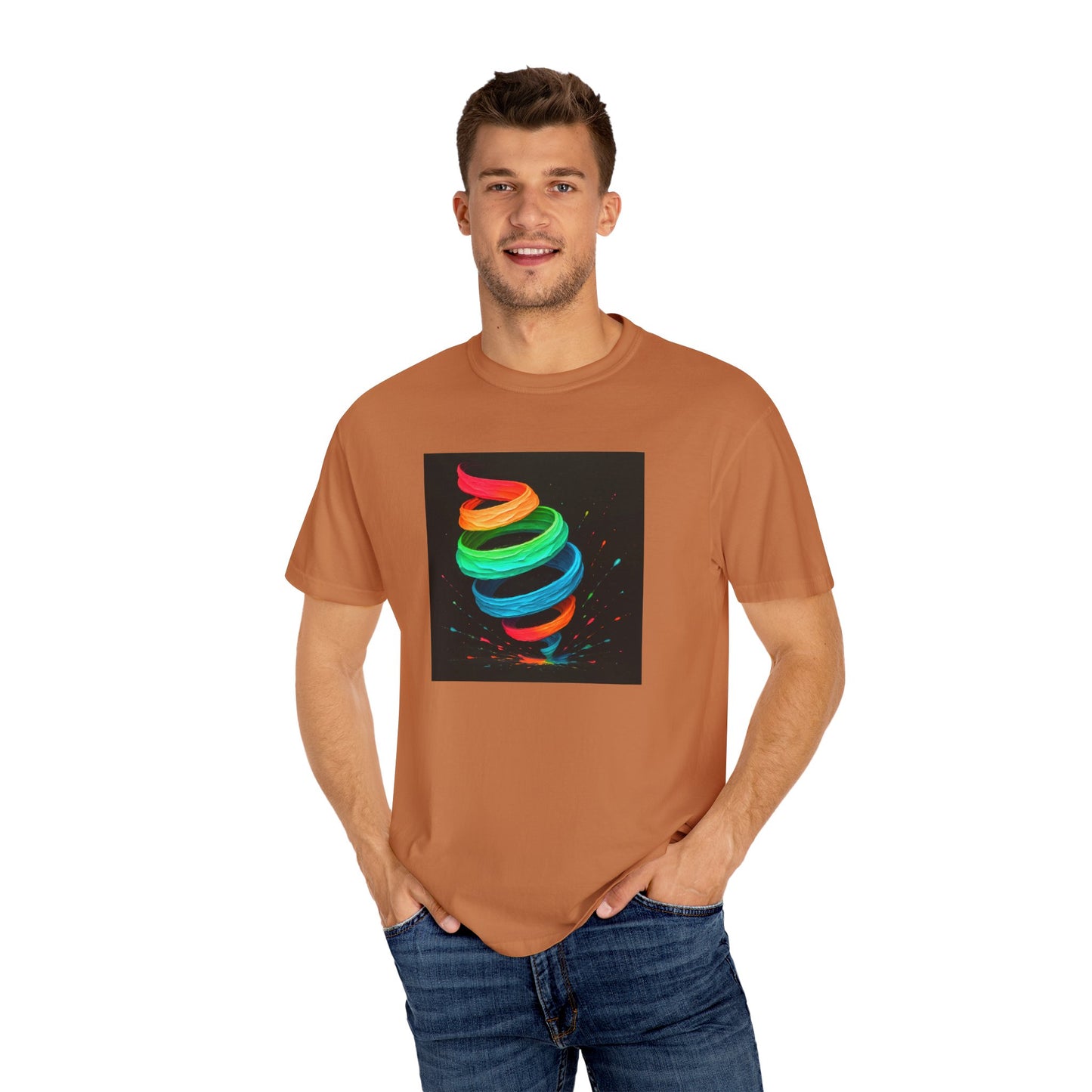 Colorful Swirl Unisex T-Shirt - Cyclone Design