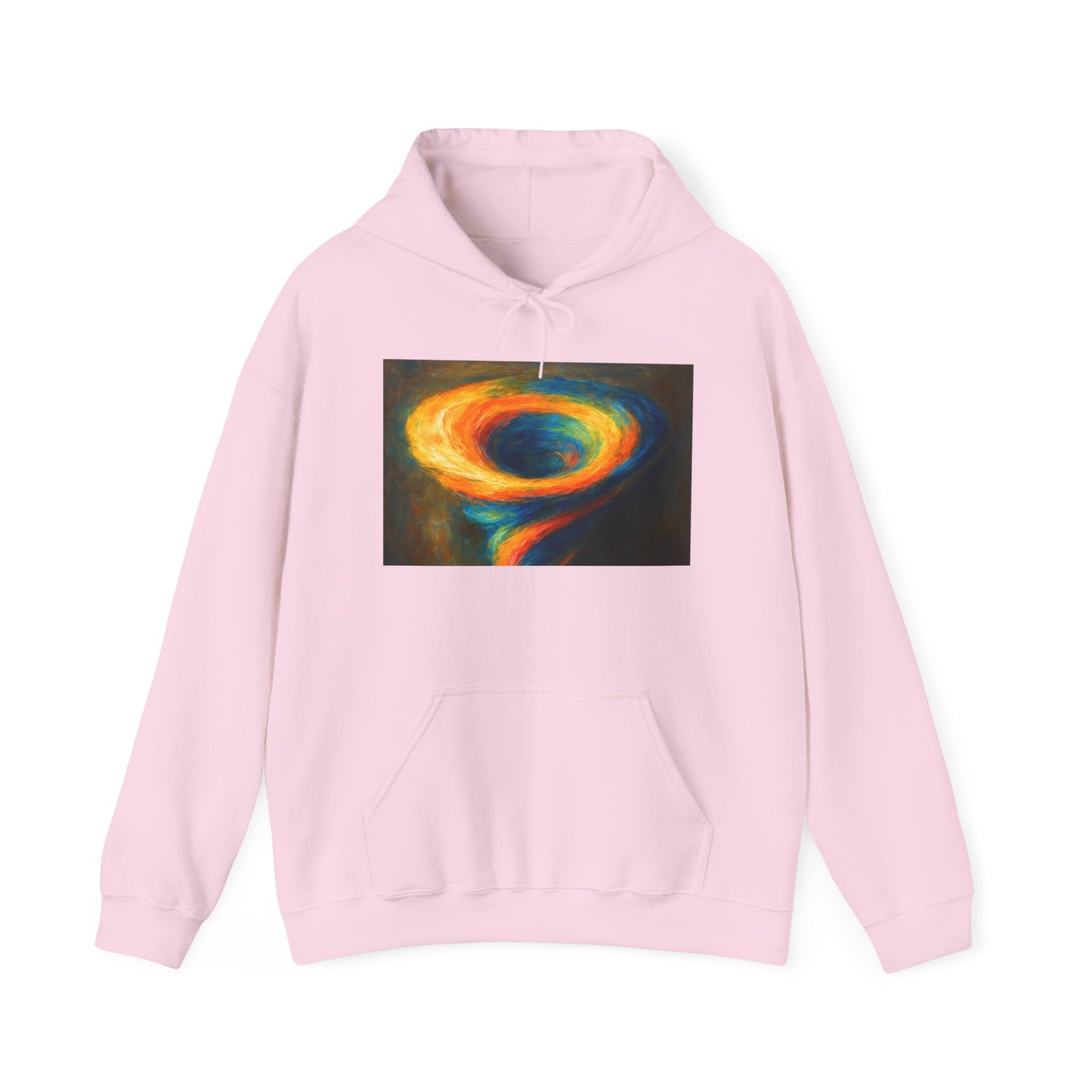 Colorful Whirlwind Unisex Hoodie - Cyclone Design